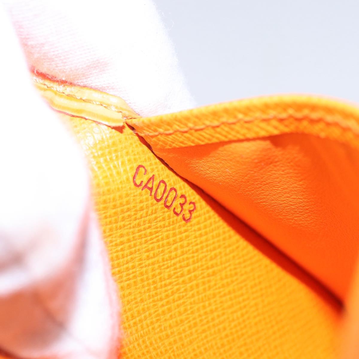 LOUIS VUITTON Epi Agenda Posh Day Planner Cover Orange R2052H LV Auth 144338