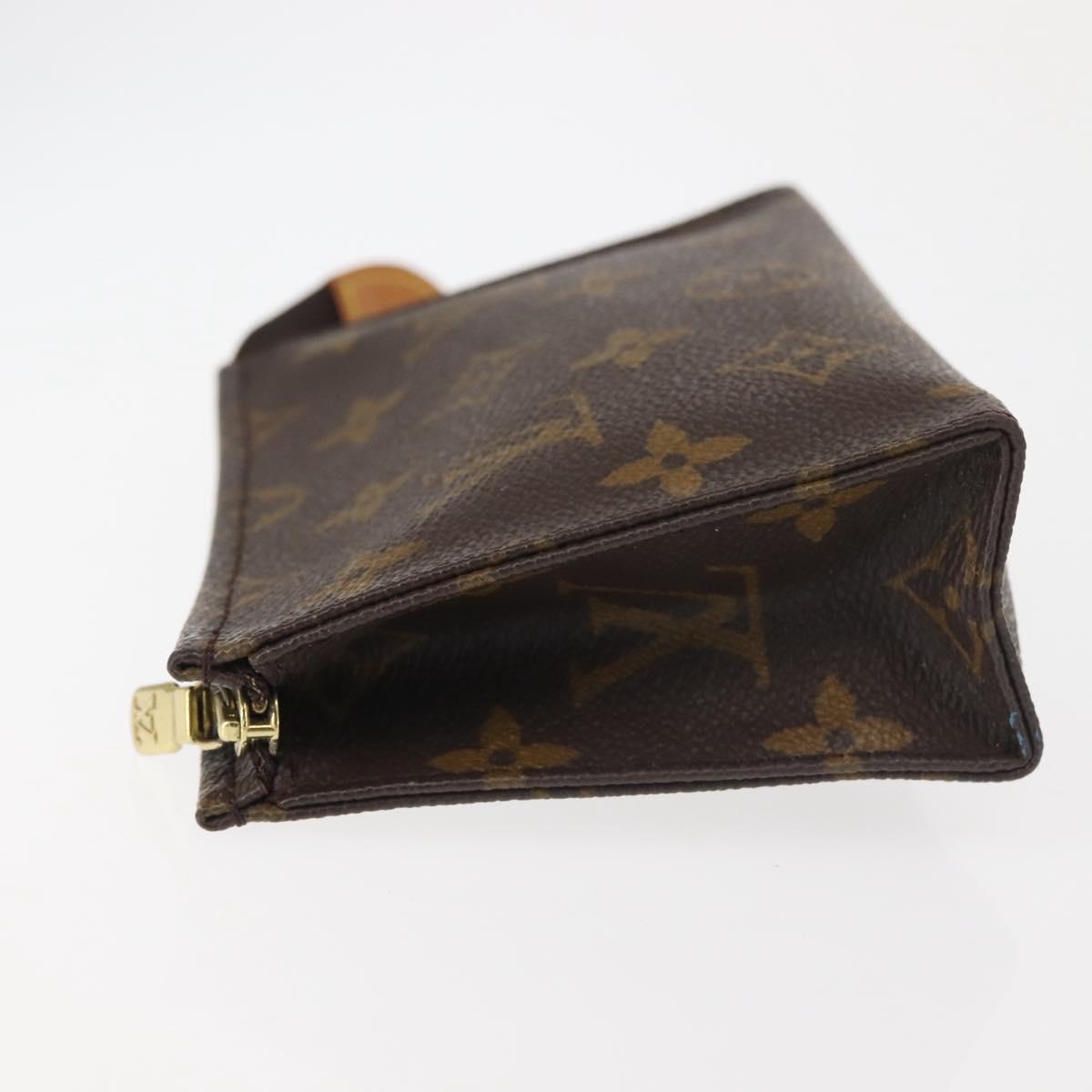 LOUIS VUITTON Monogram Poche Toilette 15 Pouch M47546 LV Auth 144339