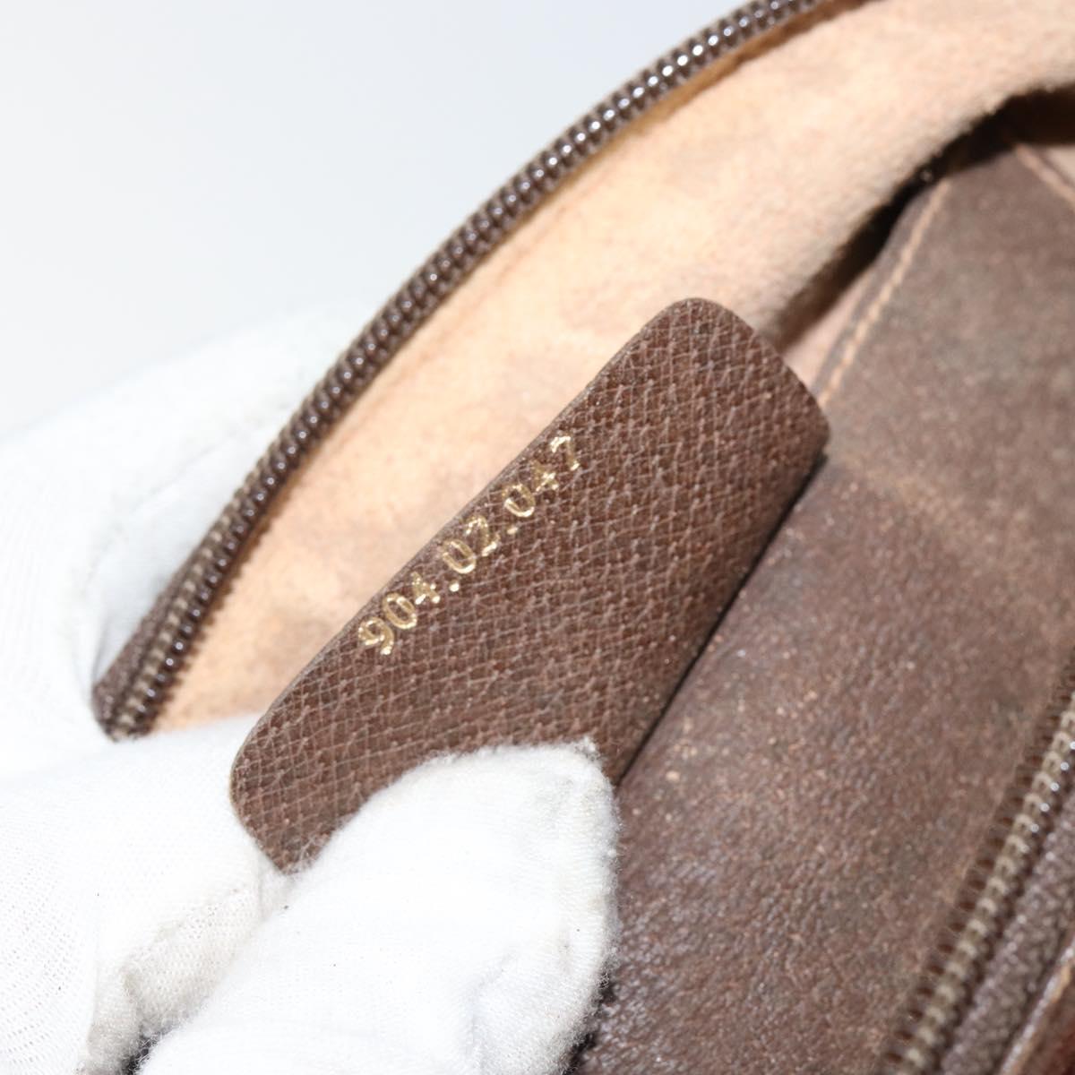 GUCCI GG Supreme Web Sherry Line Bag PVC Beige Gold 904 02 047 Auth 144351