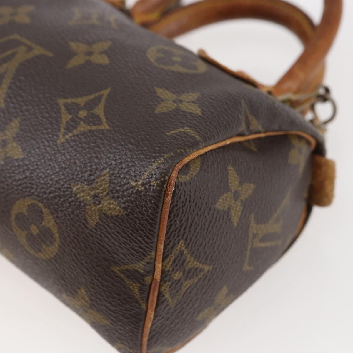 LOUIS VUITTON Monogram Mini Speedy Hand Bag M41534 LV Auth 144370