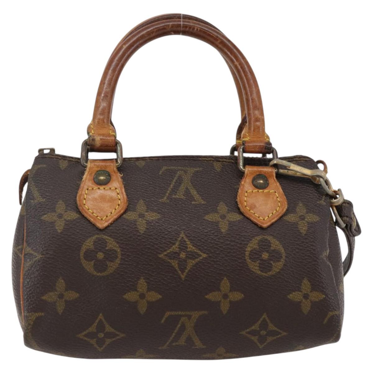 LOUIS VUITTON Monogram Mini Speedy Hand Bag M41534 LV Auth 144370