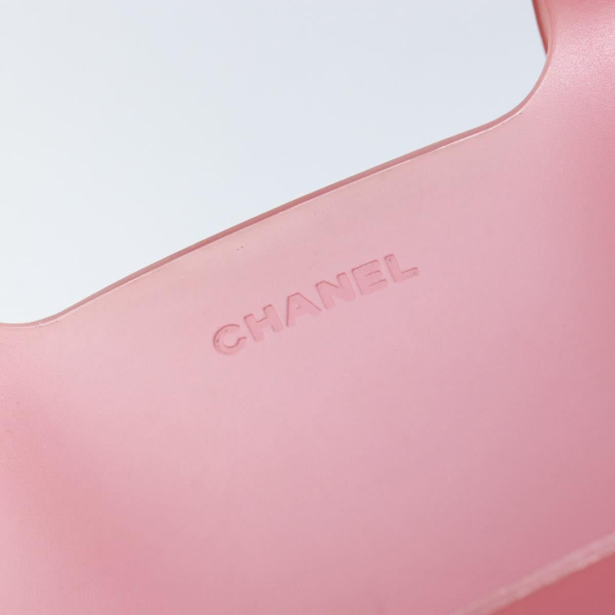 CHANEL Shoulder Bag Rubber Red CC Auth 144373