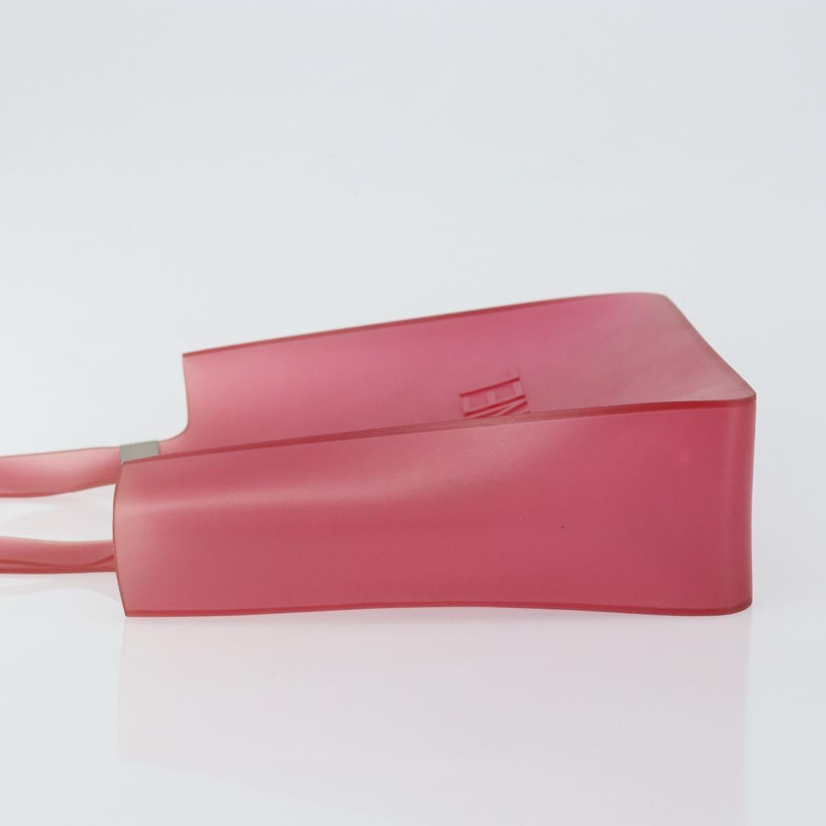 CHANEL Shoulder Bag Rubber Red CC Auth 144373