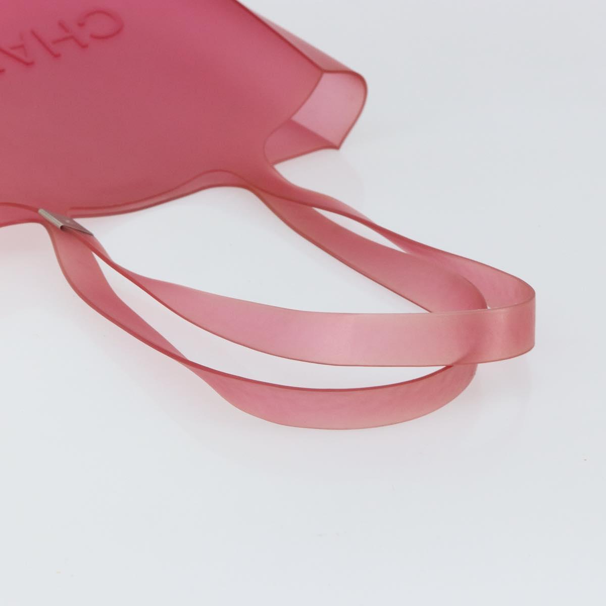 CHANEL Shoulder Bag Rubber Red CC Auth 144373