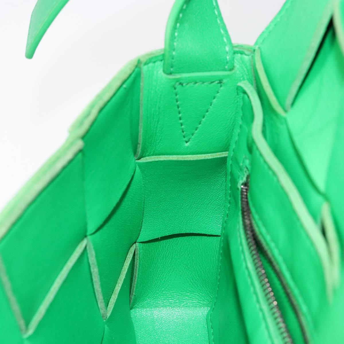 BOTTEGA VENETA Cassette Shoulder Bag Leather Green Auth 144383