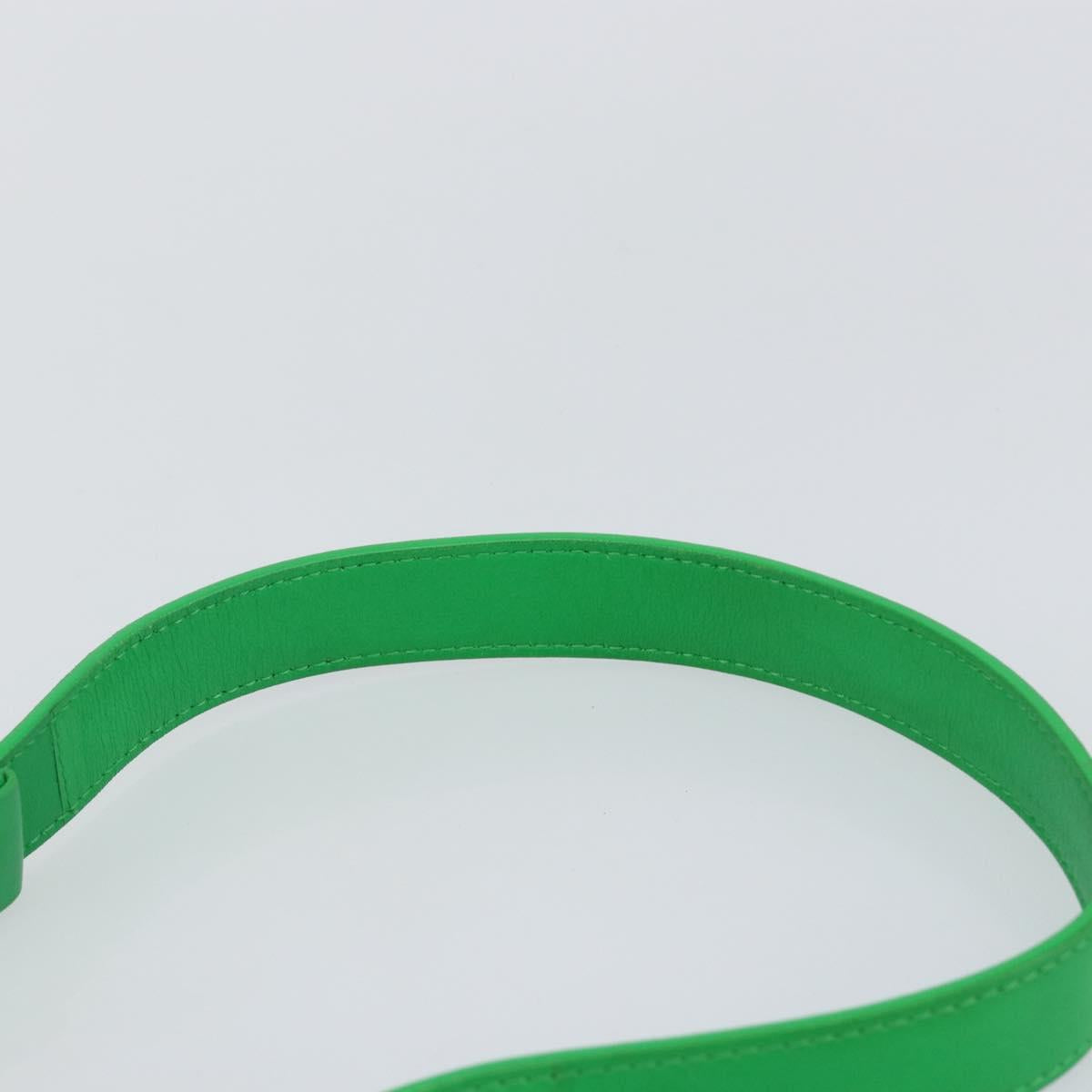 BOTTEGA VENETA Cassette Shoulder Bag Leather Green Auth 144383