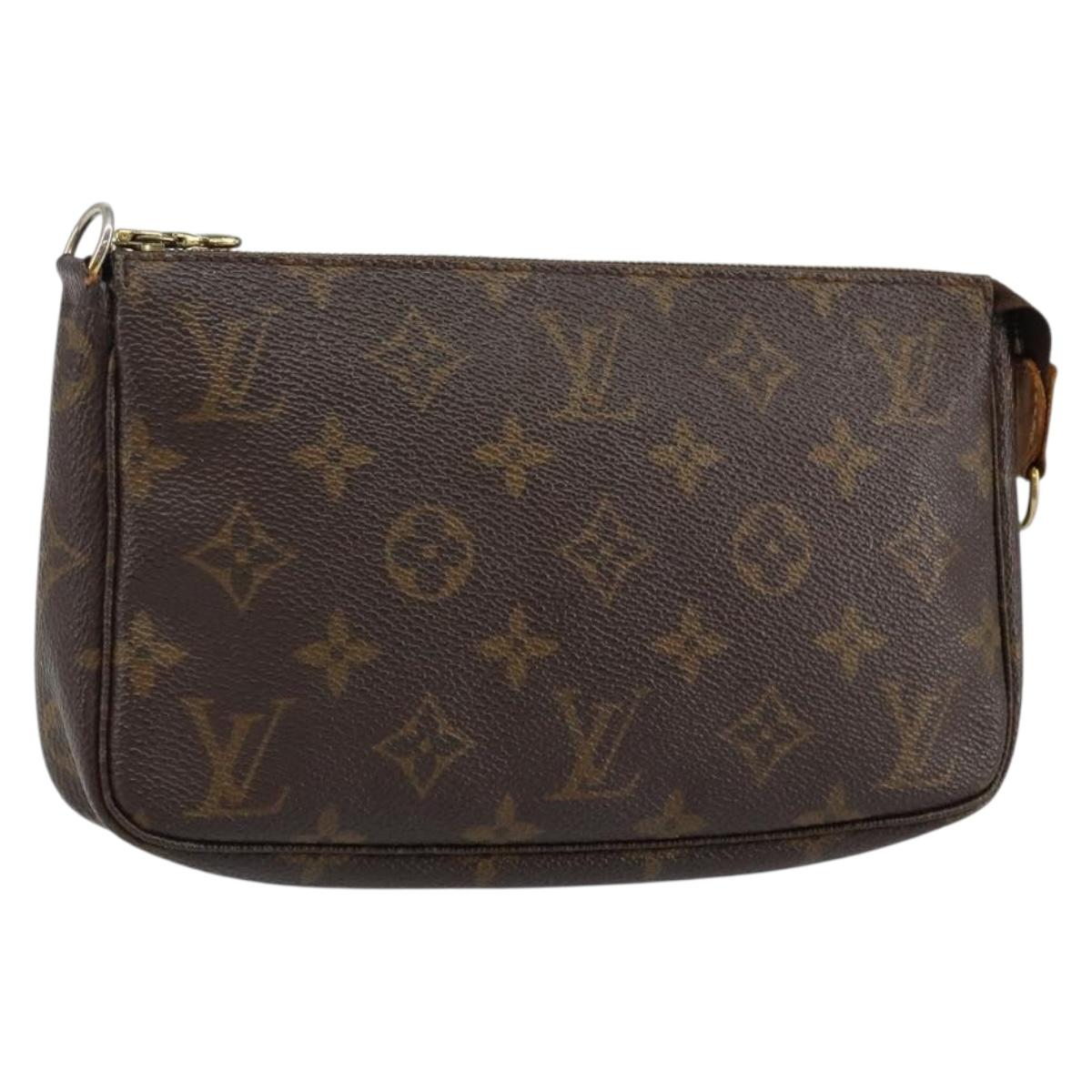 LOUIS VUITTON Monogram Pochette Accessoires Pouch M51980 LV Auth 144405