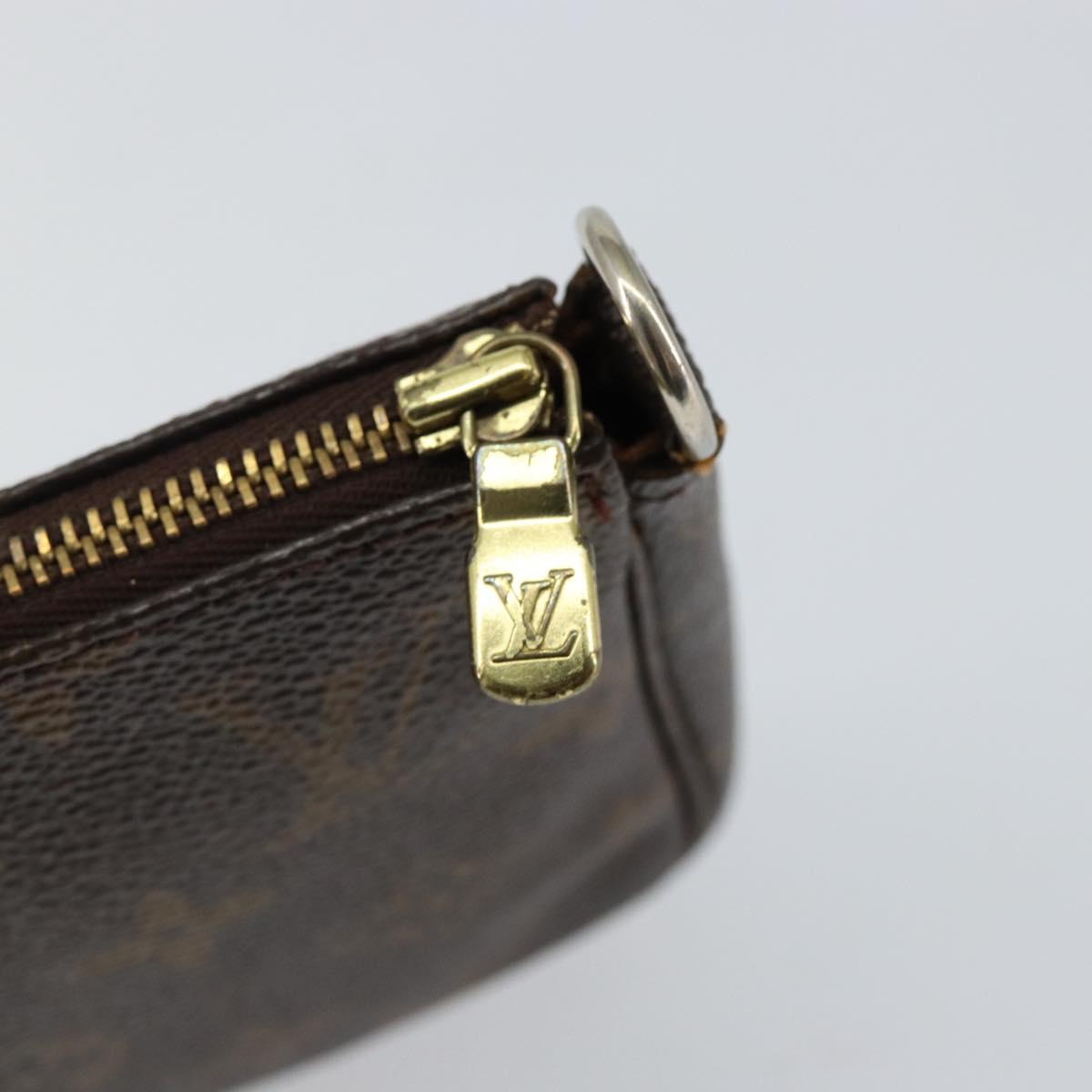 LOUIS VUITTON Monogram Pochette Accessoires Pouch M51980 LV Auth 144405