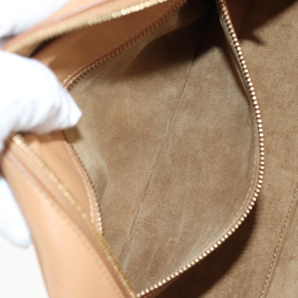 LOEWE Amazonas 23 Hand Bag Canvas Leather Beige Gold Auth 144410M