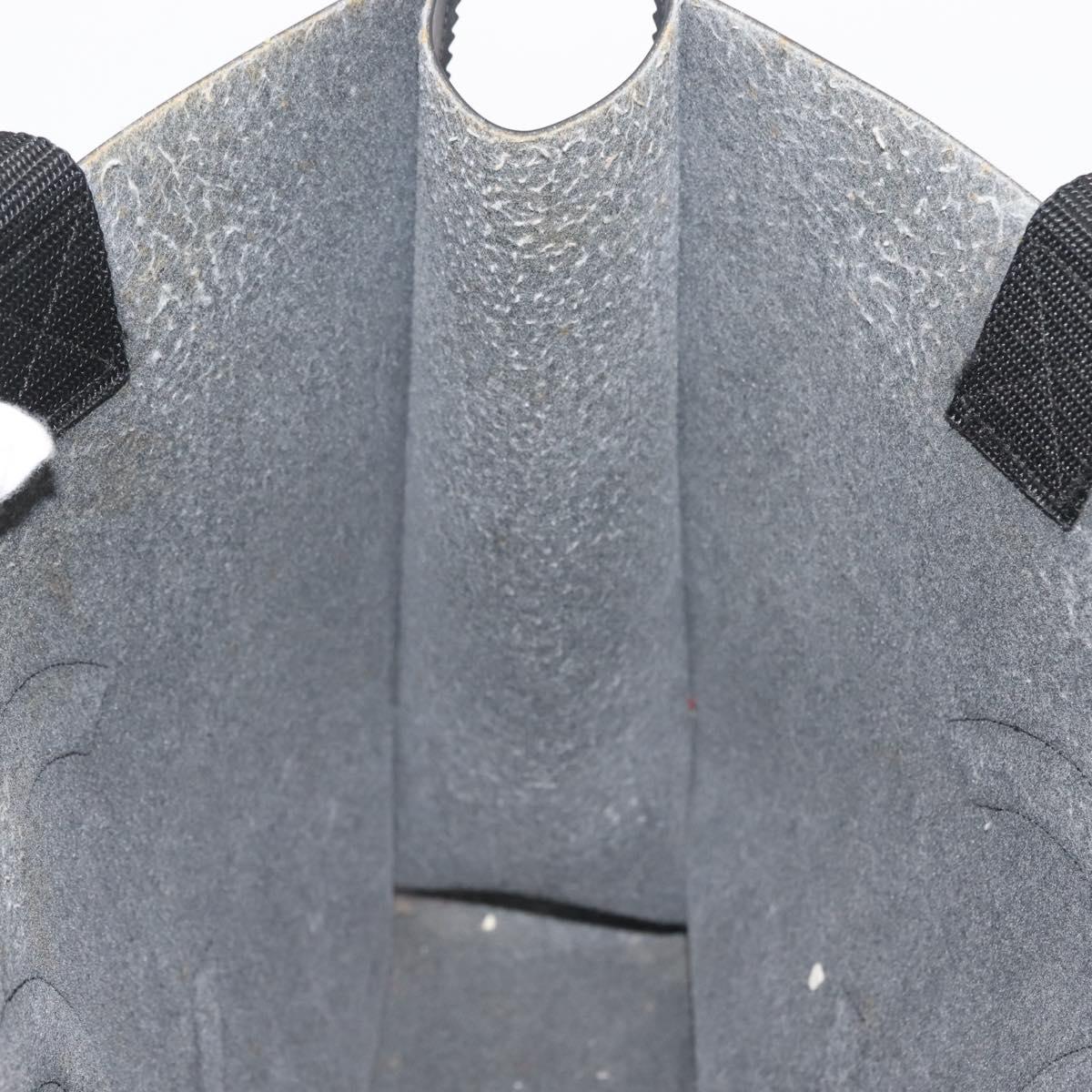 CHANEL COCO Mark Tote Bag Rubber Black CC Auth 144424