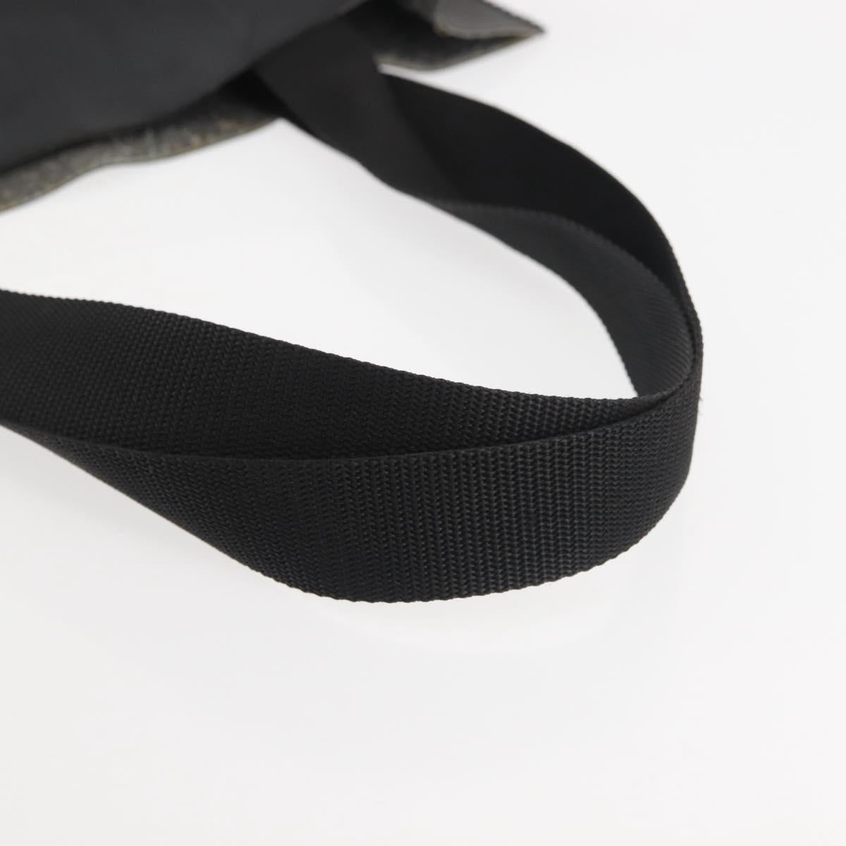 CHANEL COCO Mark Tote Bag Rubber Black CC Auth 144424