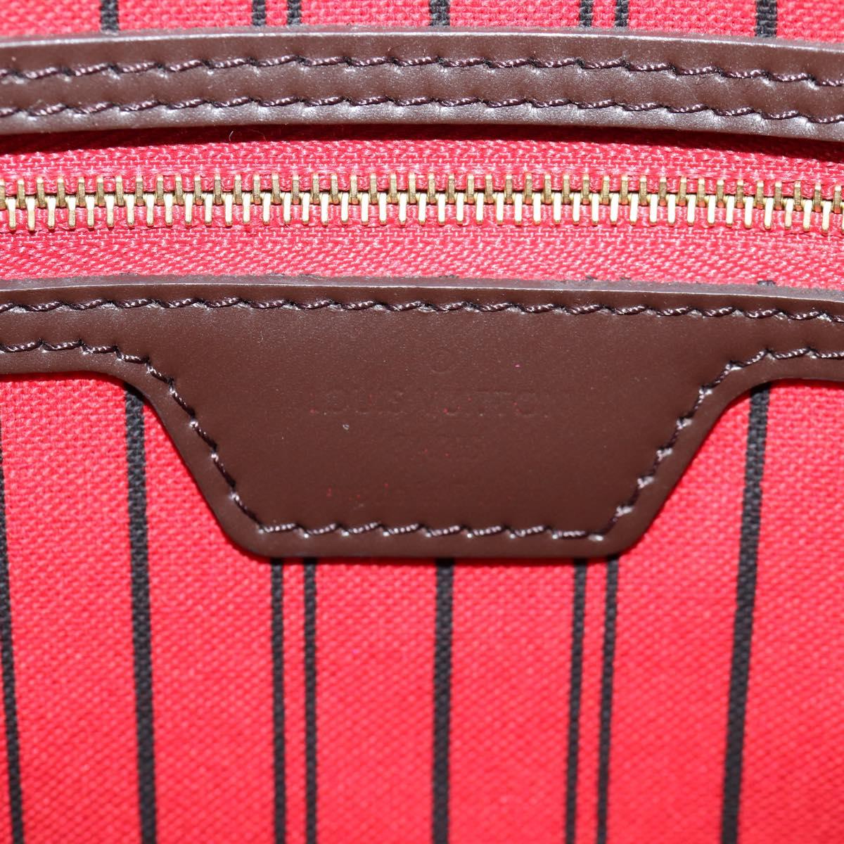 LOUIS VUITTON Damier Ebene Delightful MM Shoulder Bag N41460 LV Auth 144425M