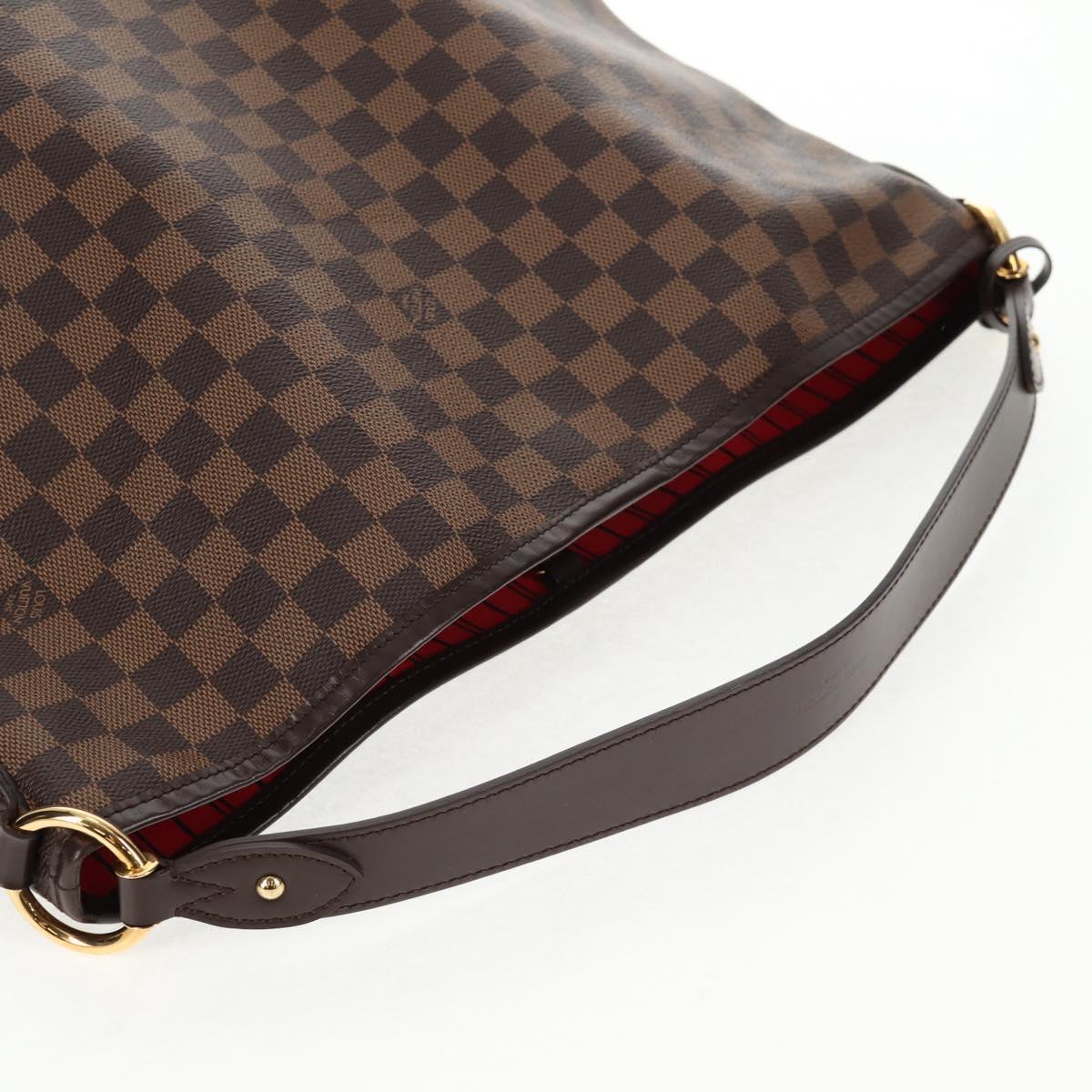 LOUIS VUITTON Damier Ebene Delightful MM Shoulder Bag N41460 LV Auth 144425M