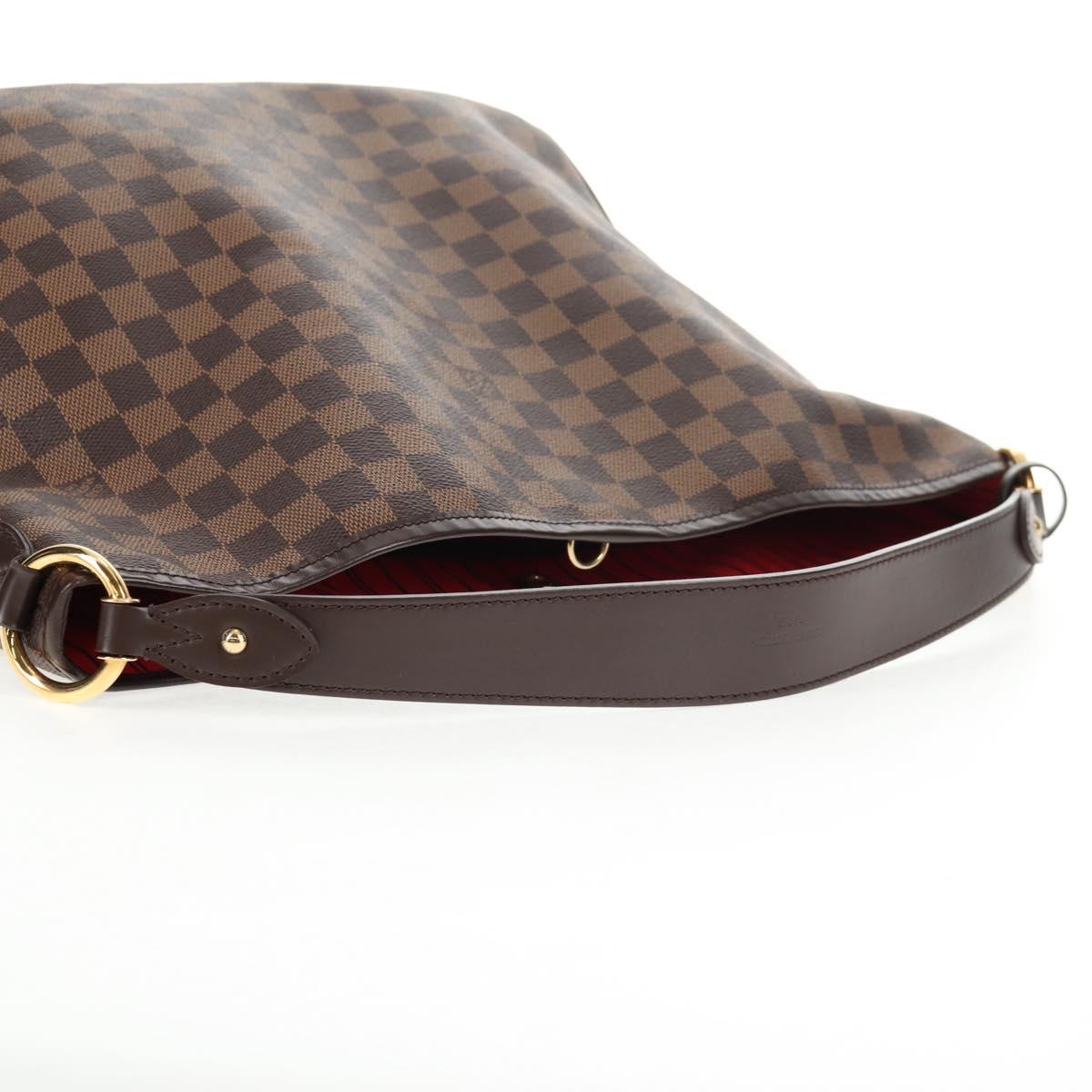 LOUIS VUITTON Damier Ebene Delightful MM Shoulder Bag N41460 LV Auth 144425M