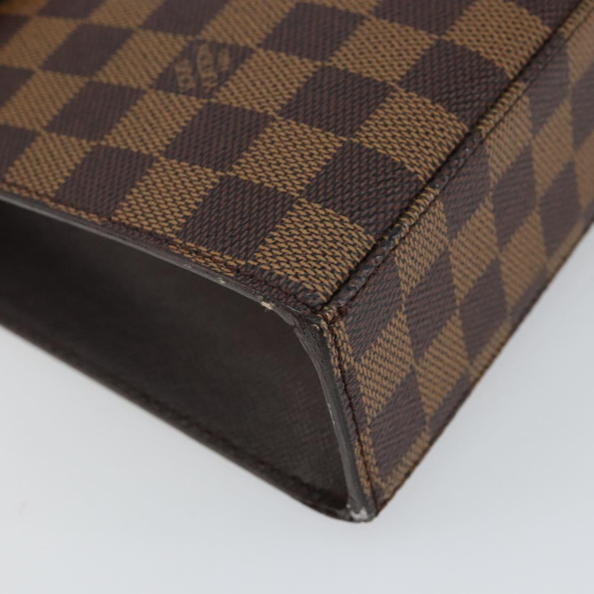 LOUIS VUITTON Damier Ebene Malesherbes Hand Bag N51379 LV Auth 144426