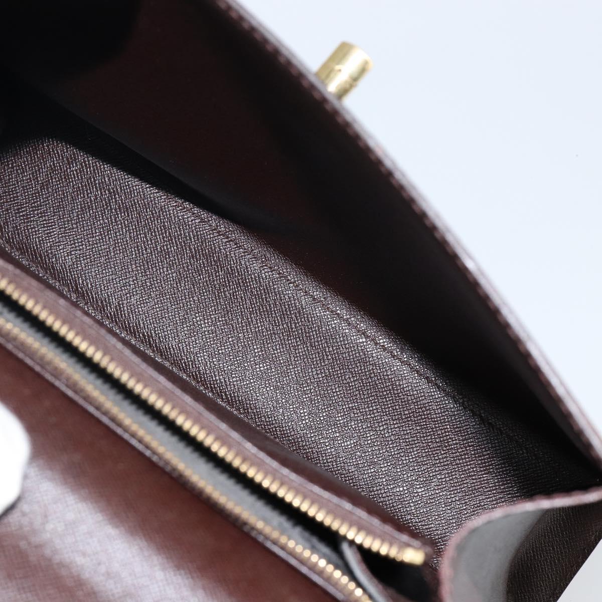 LOUIS VUITTON Damier Ebene Malesherbes Hand Bag N51379 LV Auth 144426