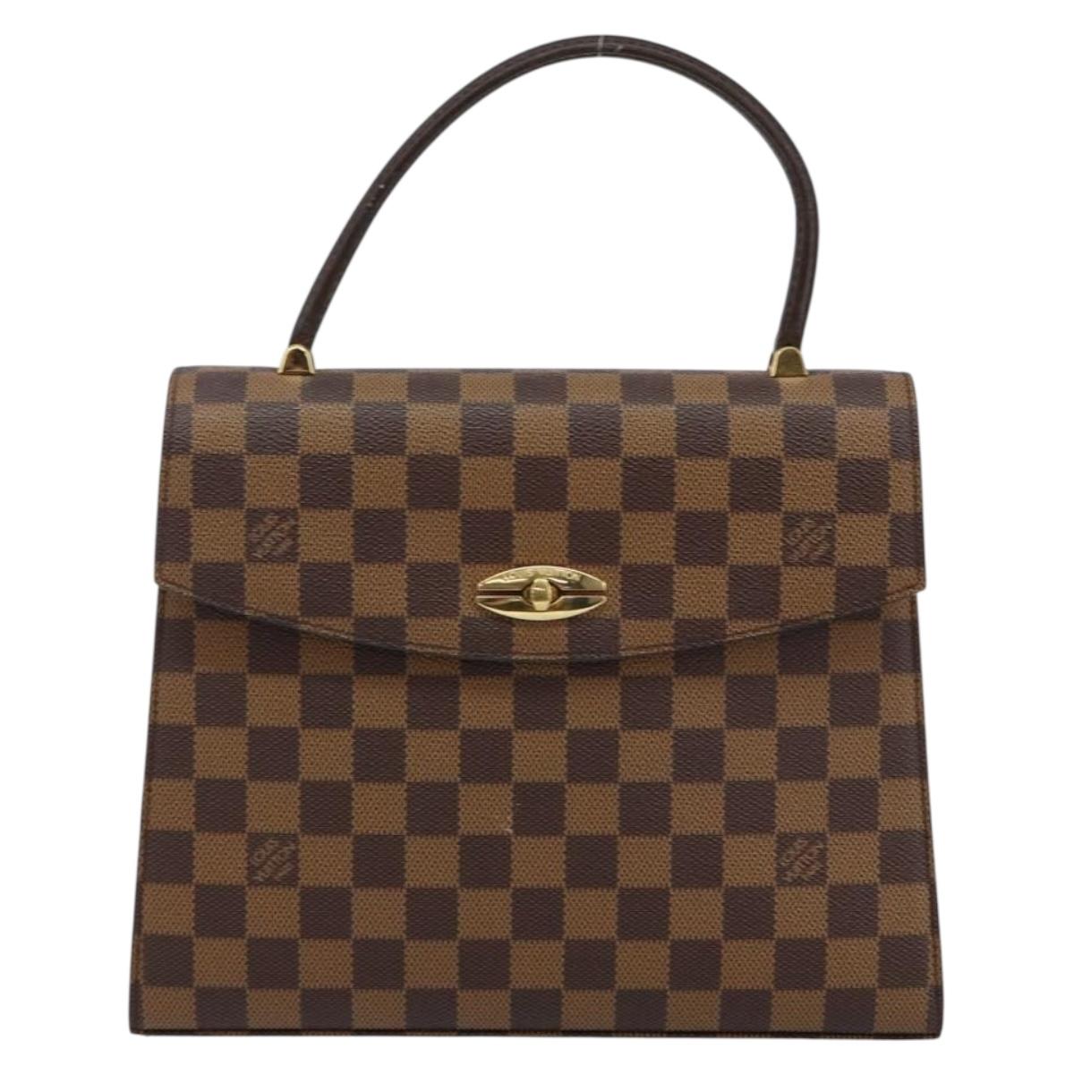 LOUIS VUITTON Damier Ebene Malesherbes Hand Bag N51379 LV Auth 144426