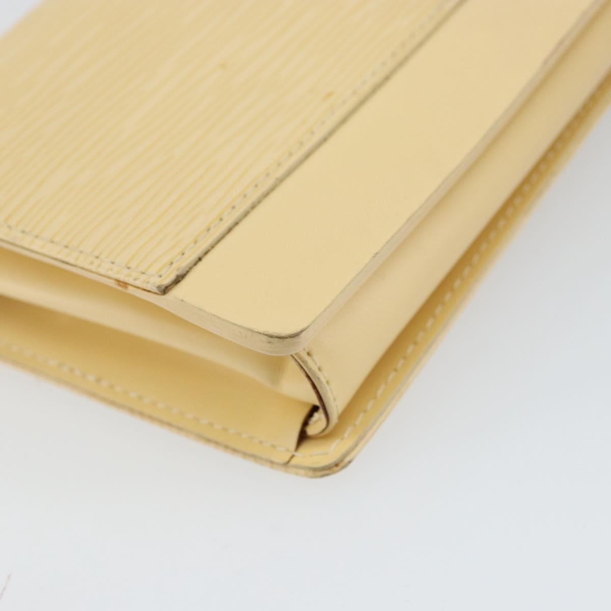 LOUIS VUITTON Epi Leather Honfleur Shoulder Bag Vanilla M5273A LV Auth 144438