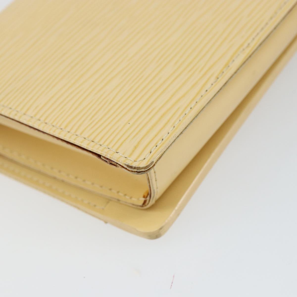 LOUIS VUITTON Epi Leather Honfleur Shoulder Bag Vanilla M5273A LV Auth 144438