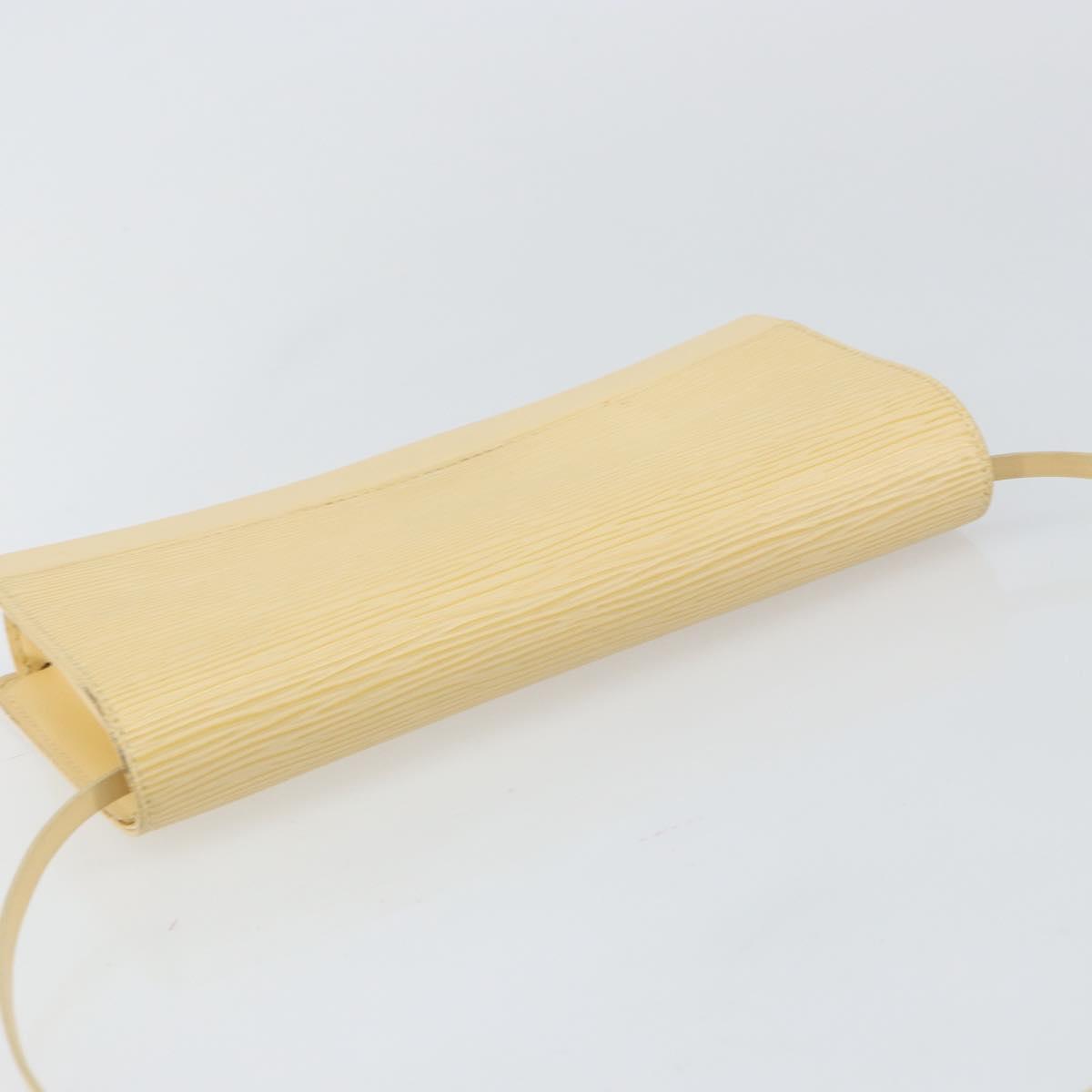 LOUIS VUITTON Epi Leather Honfleur Shoulder Bag Vanilla M5273A LV Auth 144438