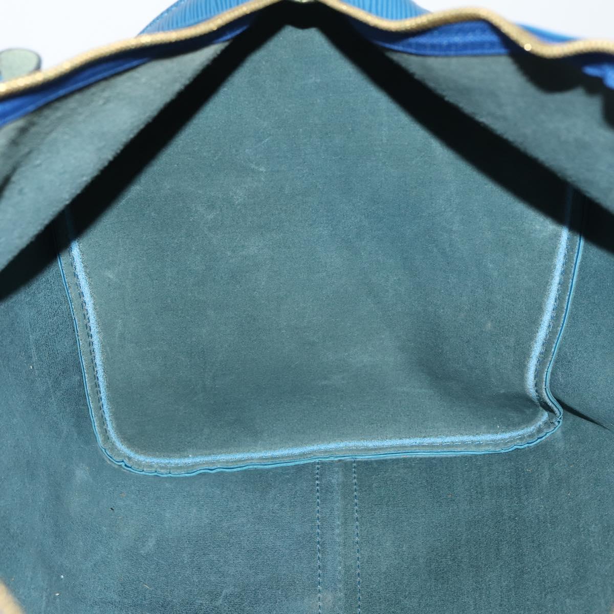 LOUIS VUITTON Epi Keepall 50 Boston Bag Blue M42965 LV Auth 144439