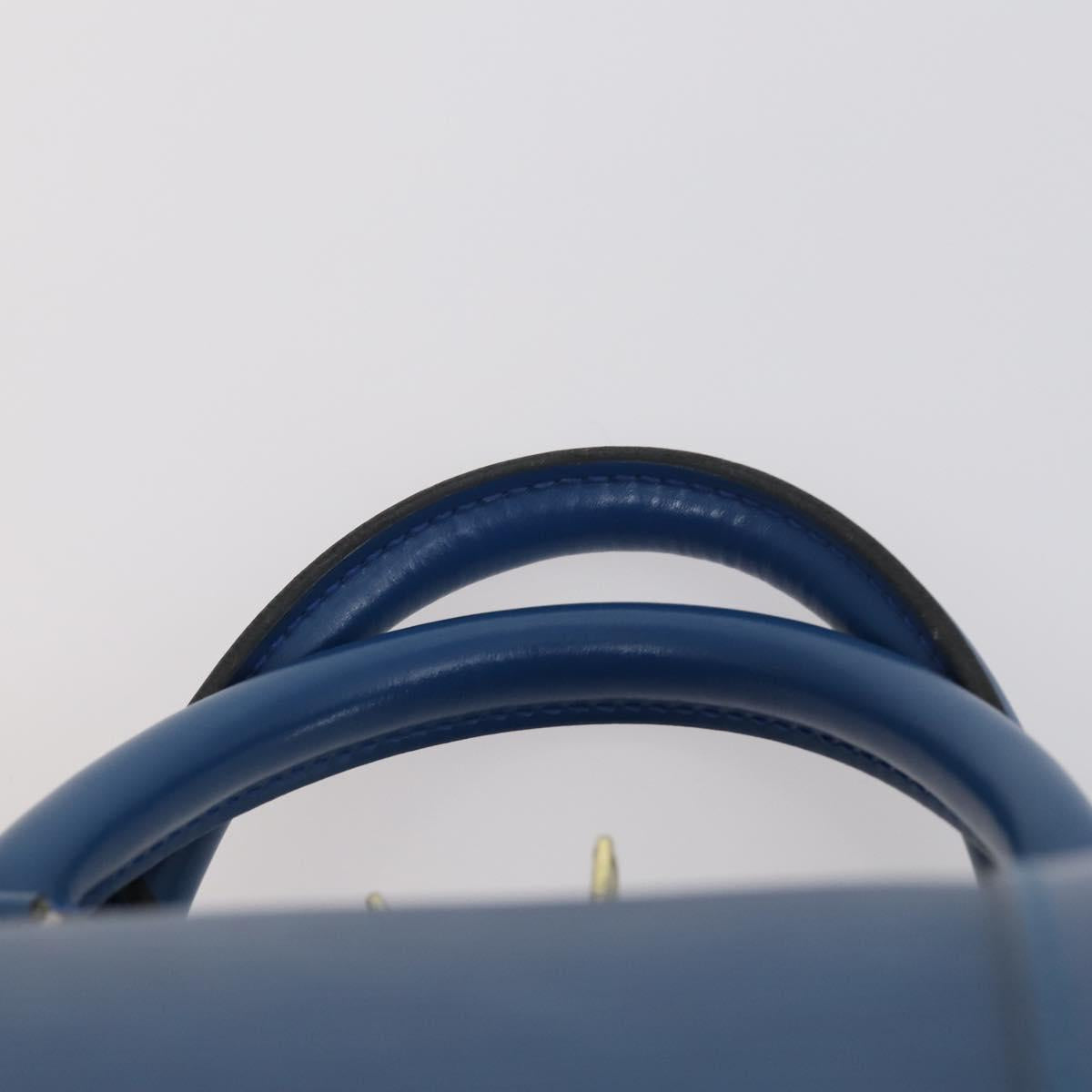 LOUIS VUITTON Epi Keepall 50 Boston Bag Blue M42965 LV Auth 144439