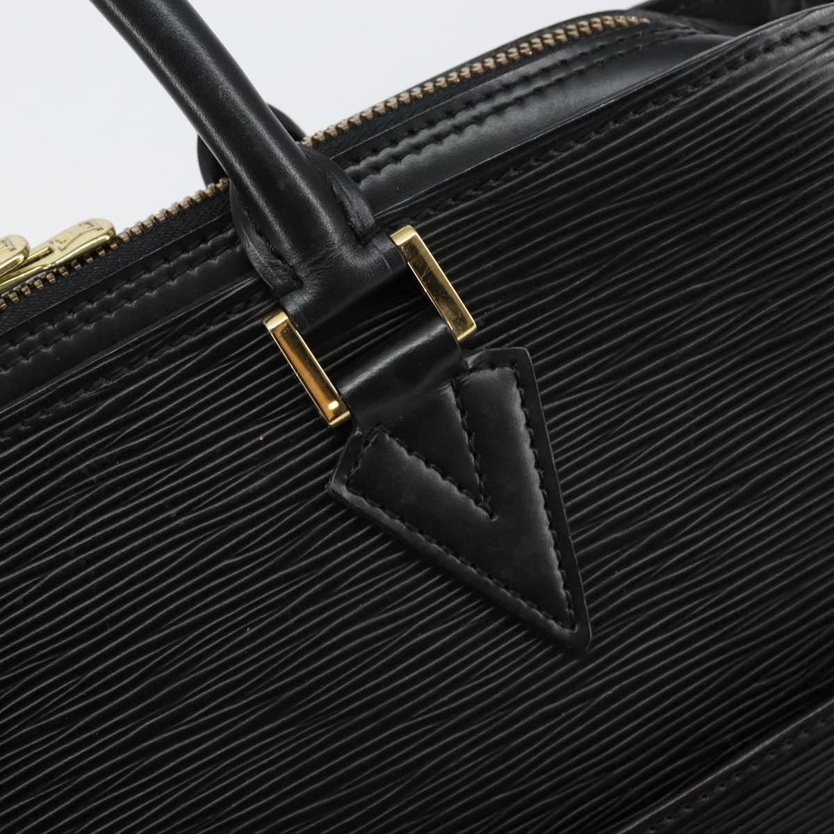 LOUIS VUITTON Epi Sorbonne Business Bag Black M54512 LV Auth 144450