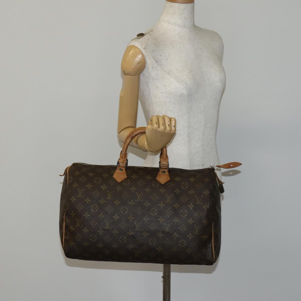 LOUIS VUITTON Monogram Speedy 40 Hand Bag M41522 LV Auth 144455