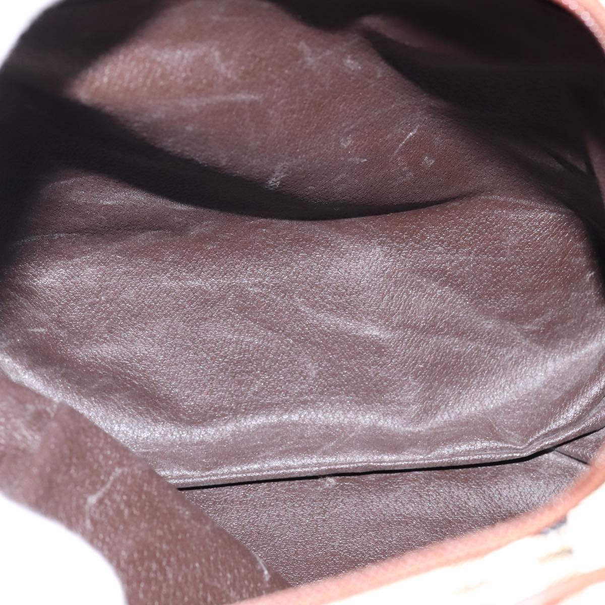 BURBERRY Nova Check Backpack PVC Beige Gold Auth 144466