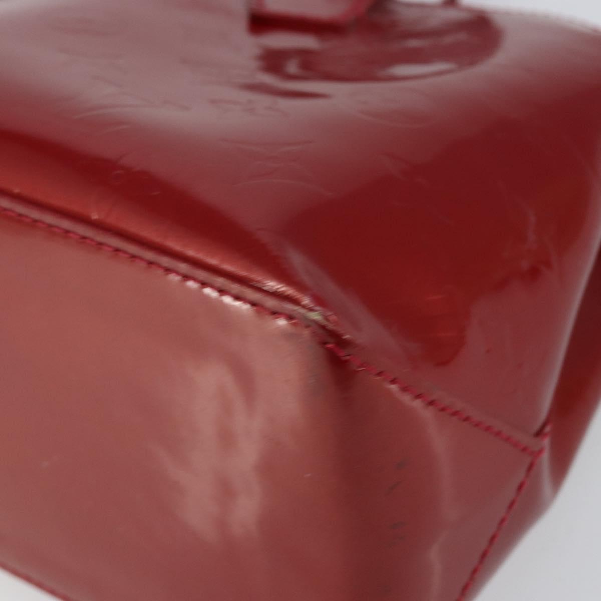 LOUIS VUITTON Monogram Vernis Wilshire PM Bag Pomme D'amour M93642 Auth 144468