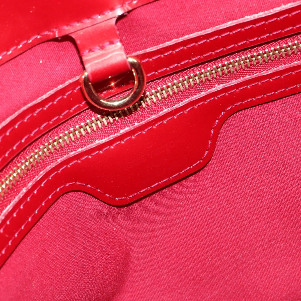 LOUIS VUITTON Monogram Vernis Wilshire PM Bag Pomme D'amour M93642 Auth 144468