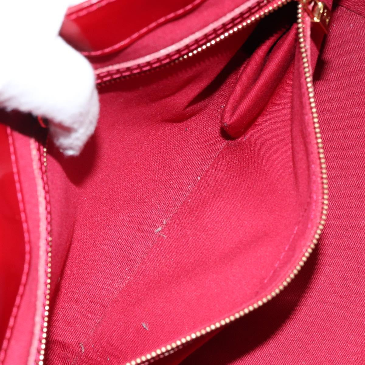 LOUIS VUITTON Monogram Vernis Wilshire PM Bag Pomme D'amour M93642 Auth 144468