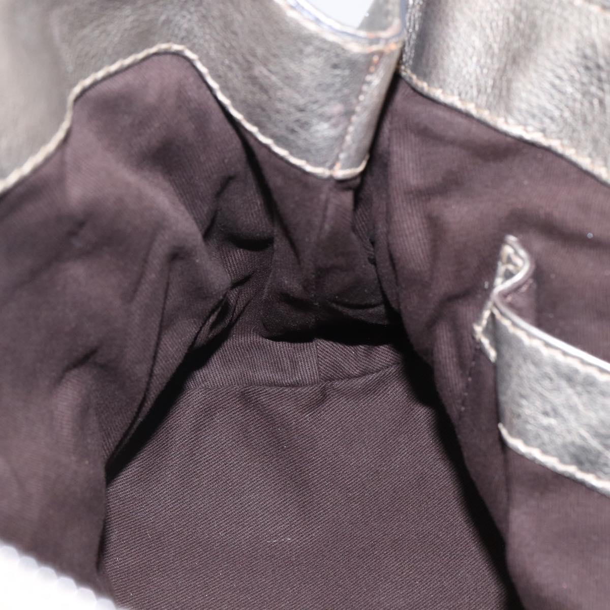 Chloe Kerala Hand Bag Leather Champagne Gold Auth 144479