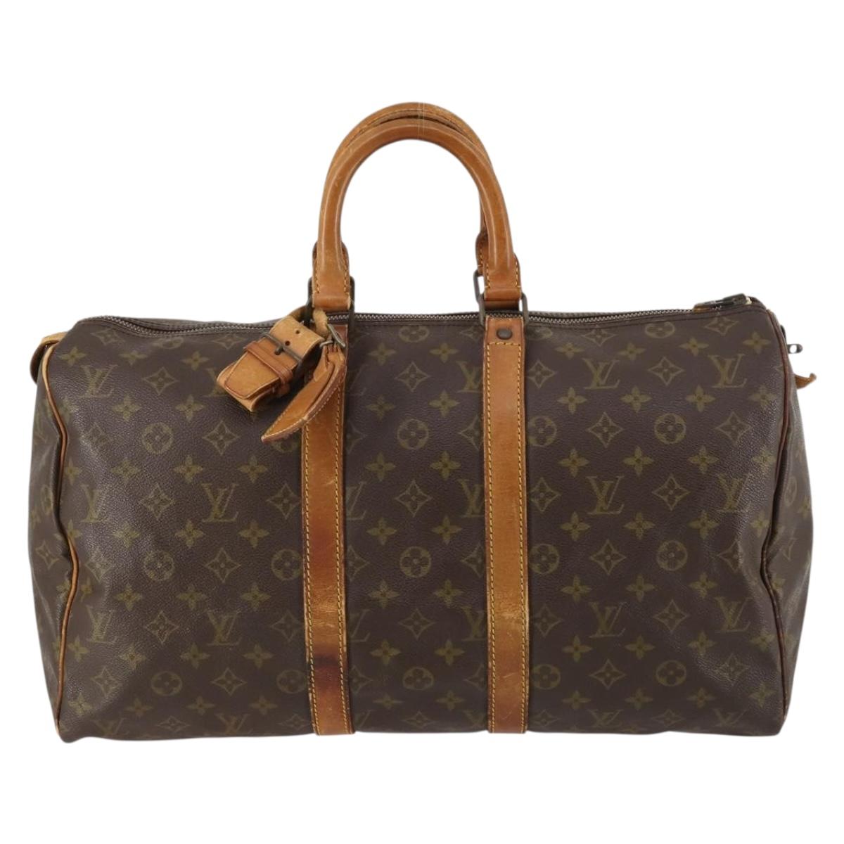 LOUIS VUITTON Monogram Keepall 45 Boston Bag Vintage M41428 LV Auth 144482