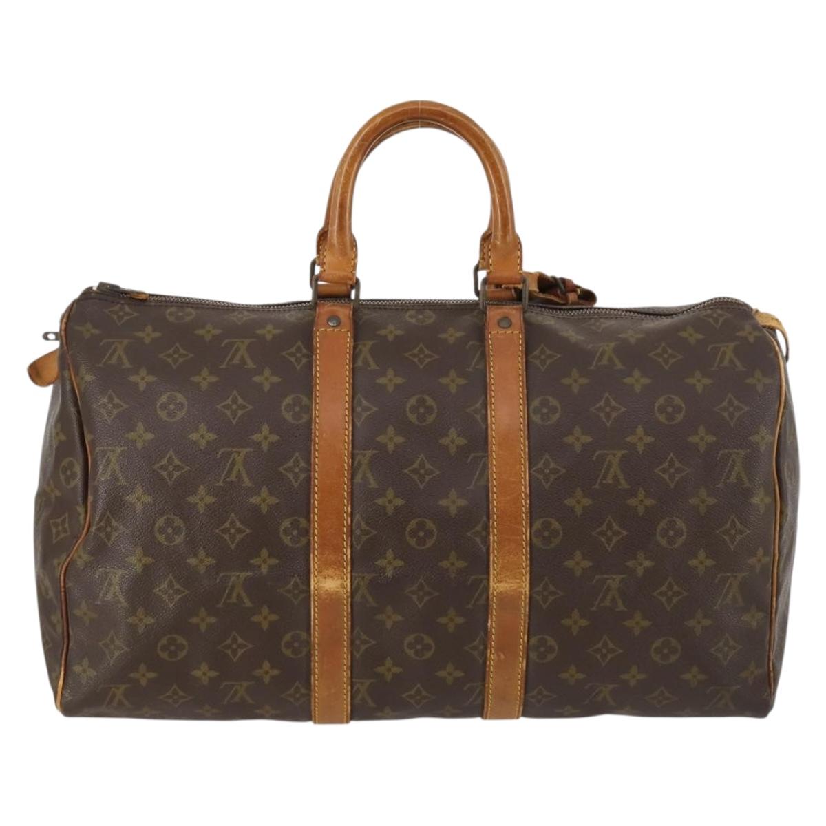 LOUIS VUITTON Monogram Keepall 45 Boston Bag Vintage M41428 LV Auth 144482