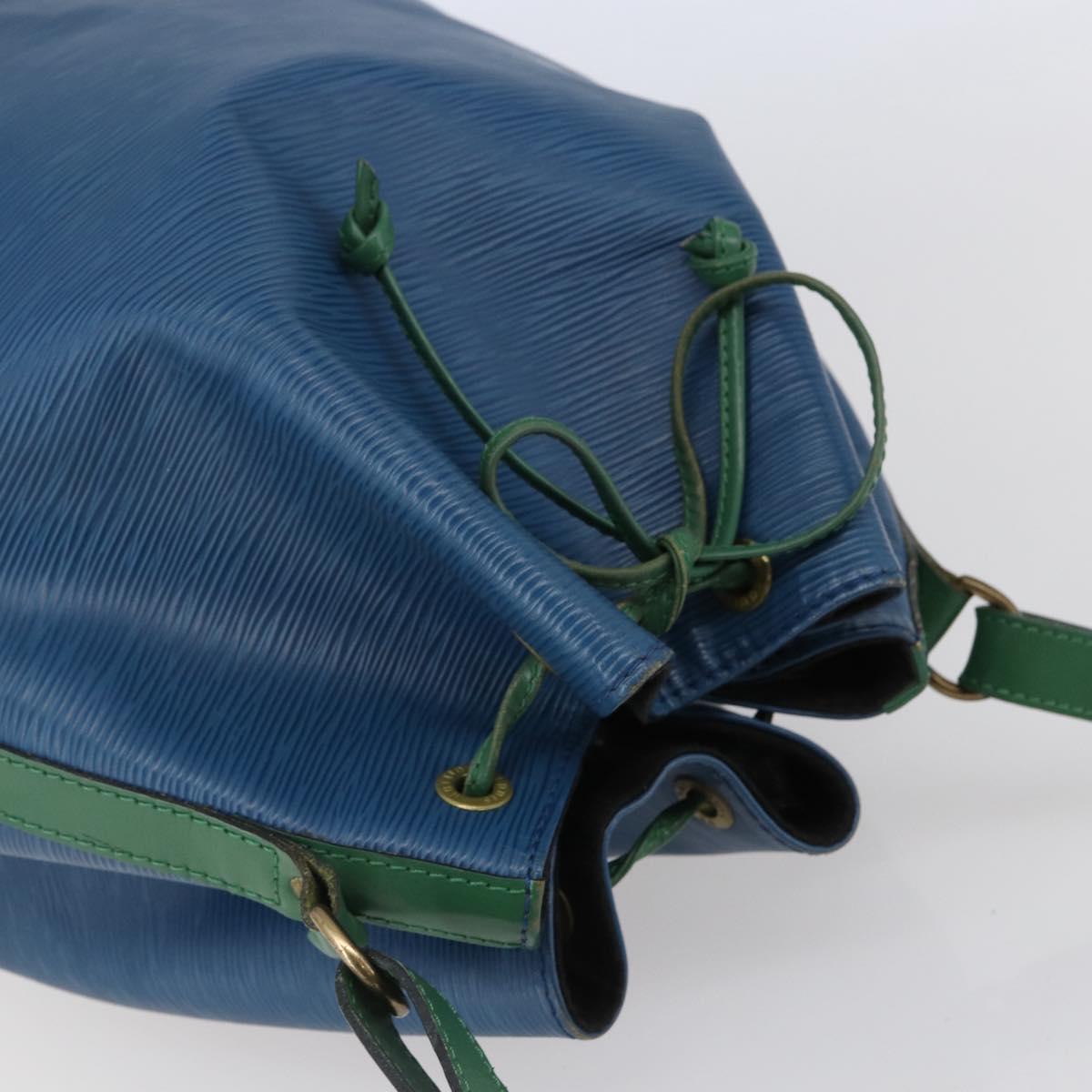 LOUIS VUITTON Epi Noe Shoulder Bag Bicolor Green Blue M44044 LV Auth 144494