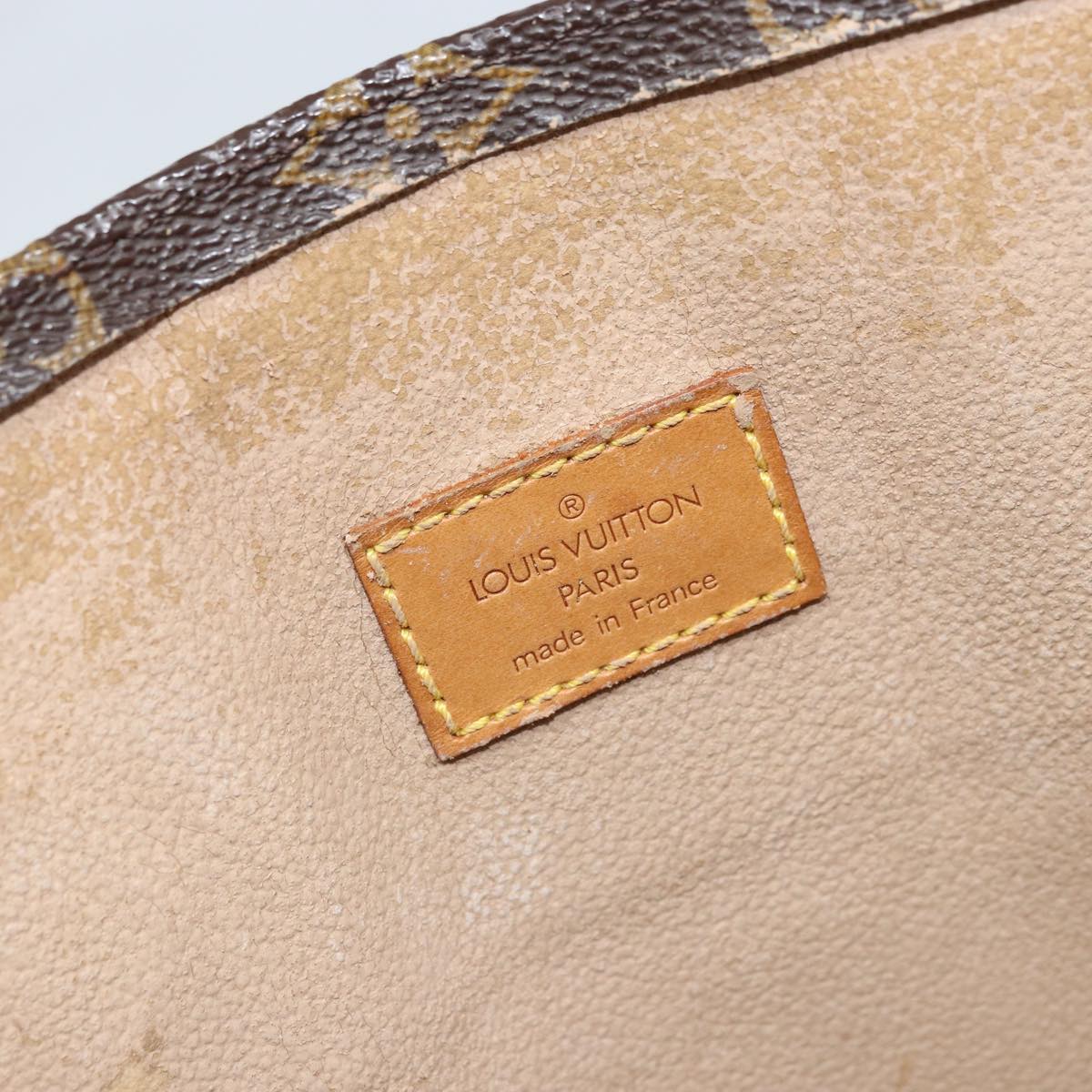 LOUIS VUITTON Monogram Sac Plat Hand Bag M51140 LV Auth 144500