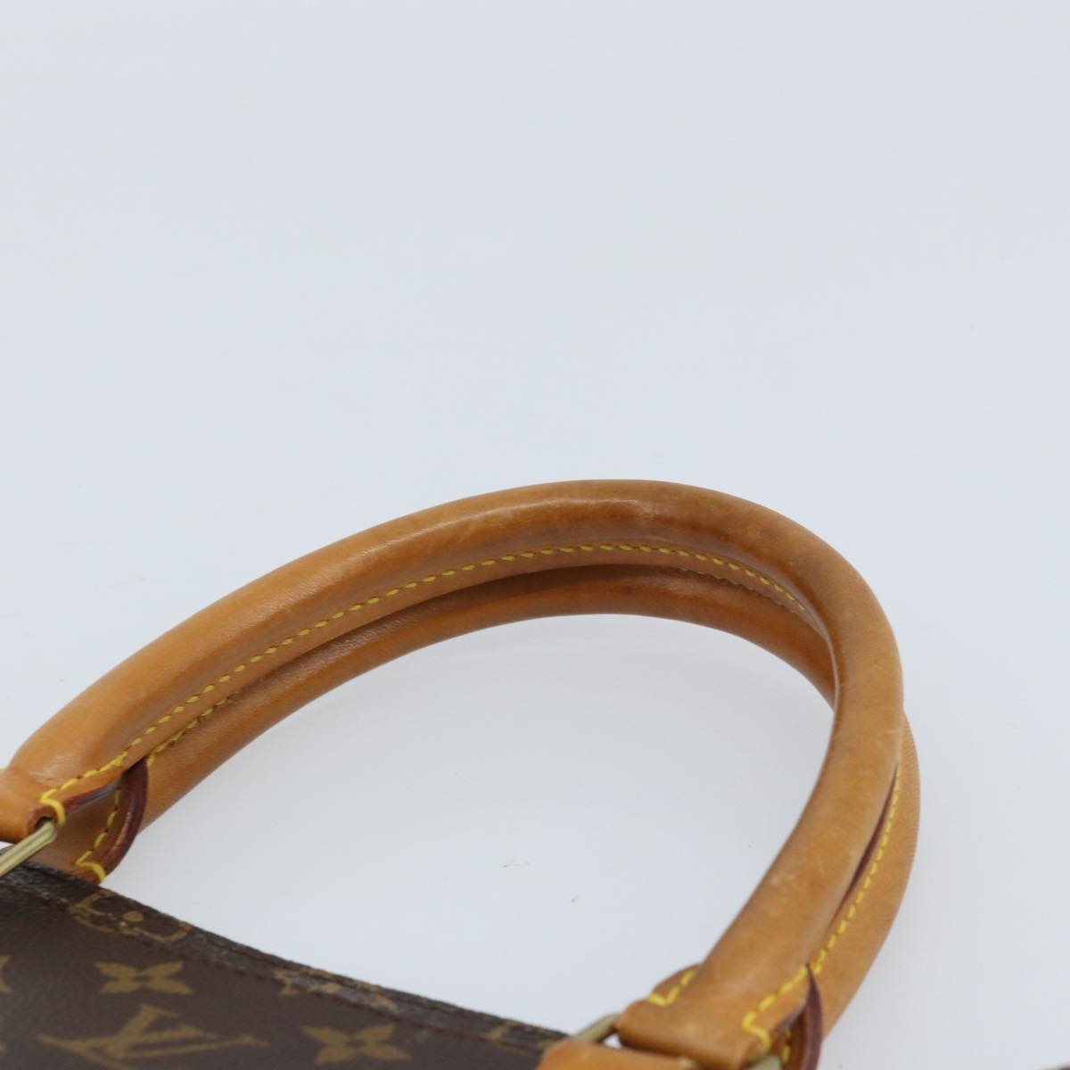 LOUIS VUITTON Monogram Sac Plat Hand Bag M51140 LV Auth 144500