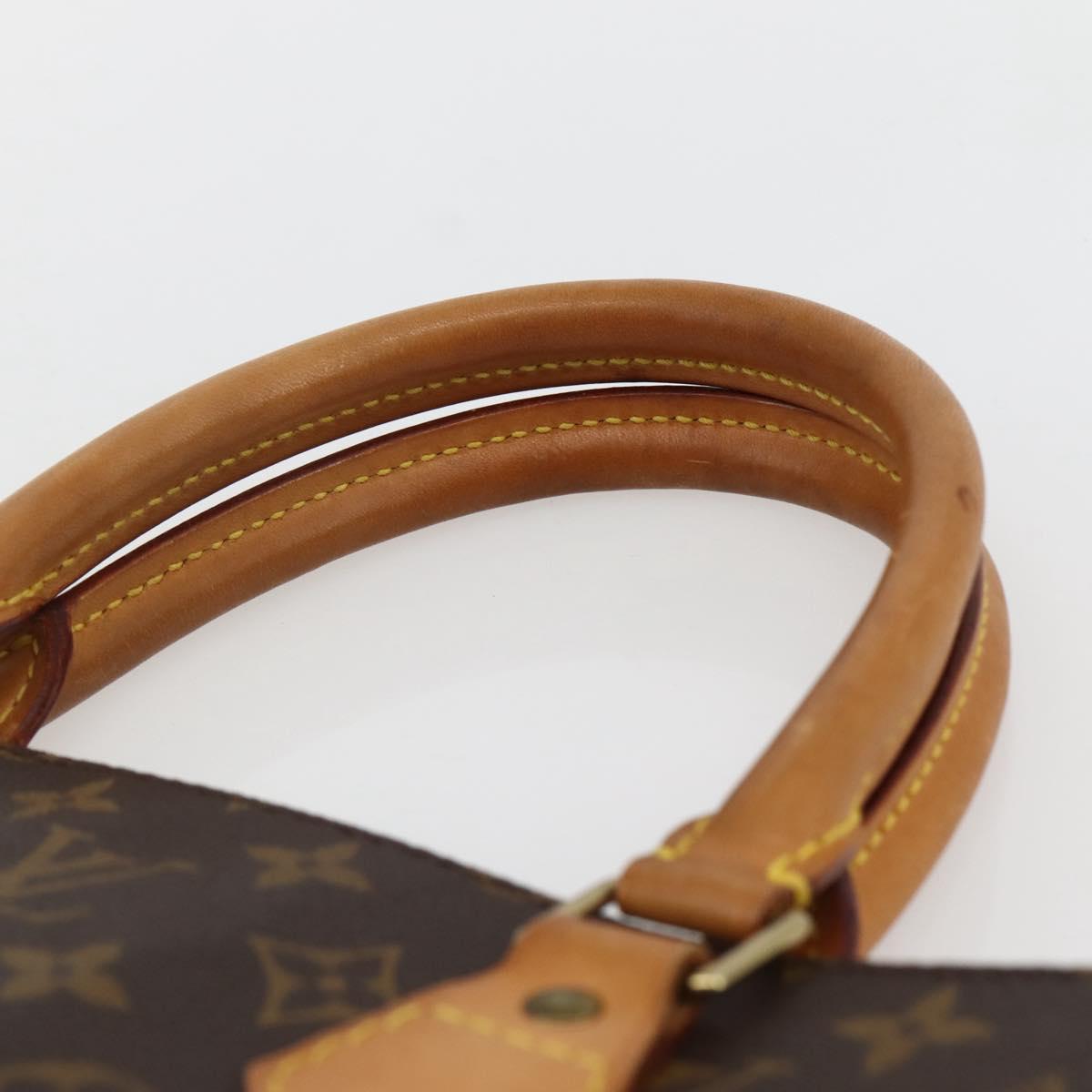 LOUIS VUITTON Monogram Sac Plat Hand Bag M51140 LV Auth 144500