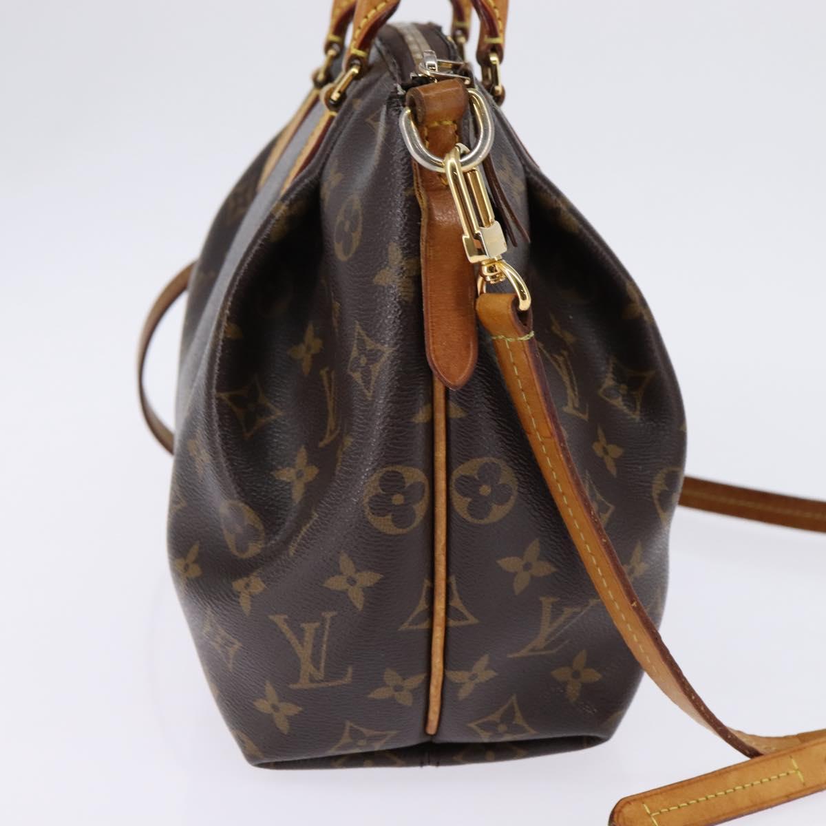 LOUIS VUITTON Monogram Turen PM Hand Bag 2way M48813 LV Auth 144501