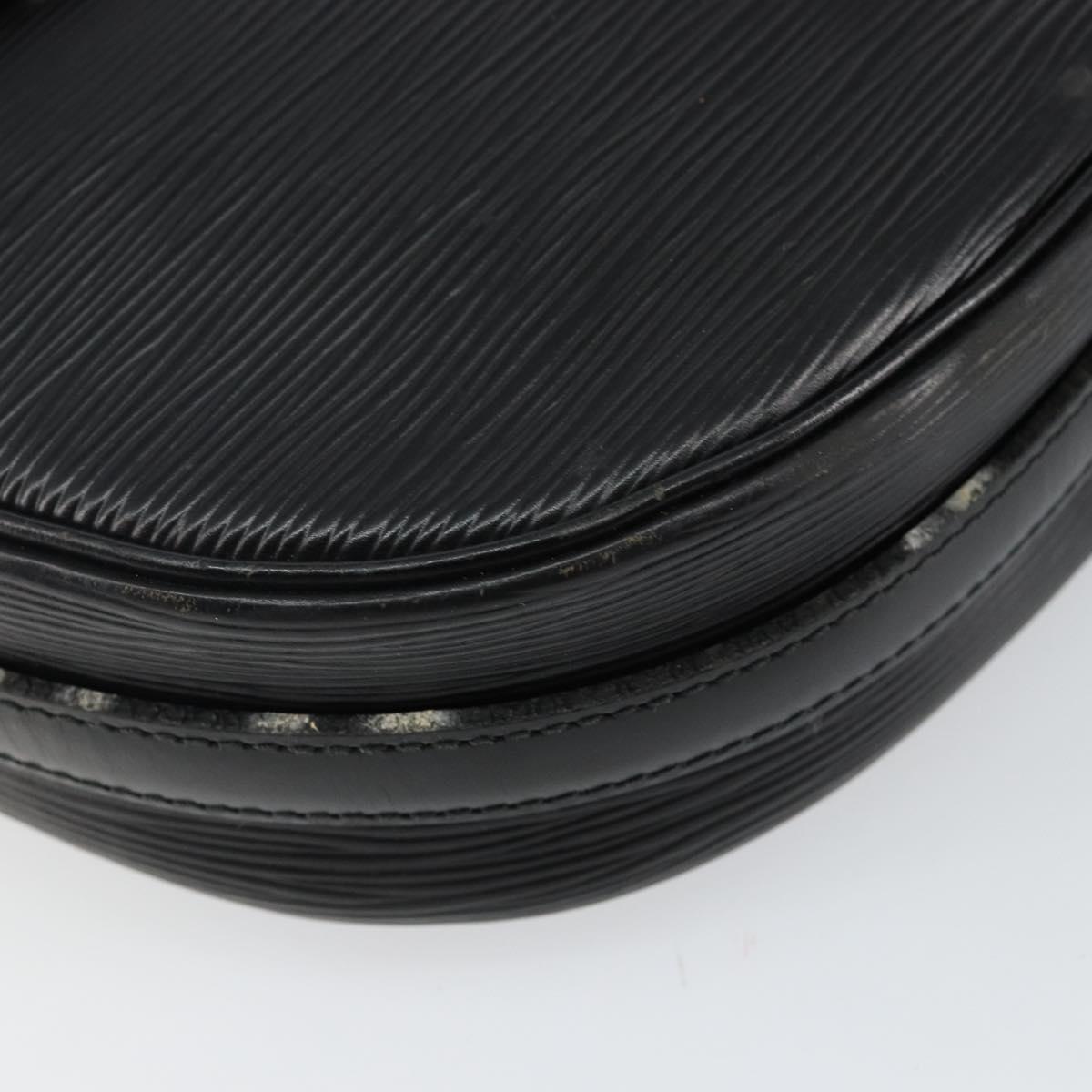 LOUIS VUITTON Epi Jeune Fille MM Shoulder Bag Black M52152 LV Auth 144505