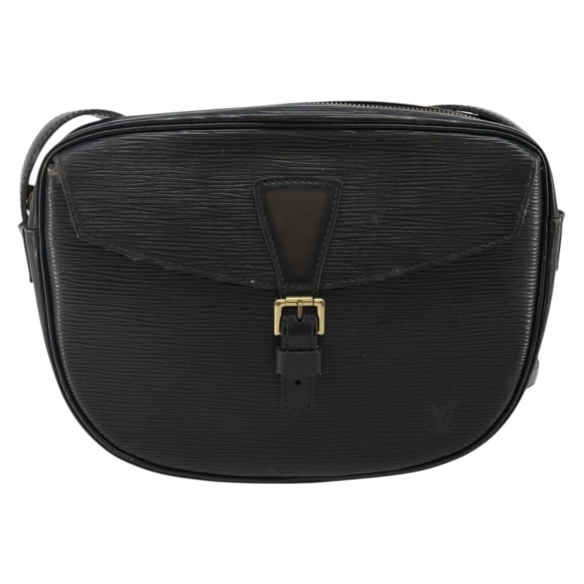 LOUIS VUITTON Epi Jeune Fille MM Shoulder Bag Black M52152 LV Auth 144505A