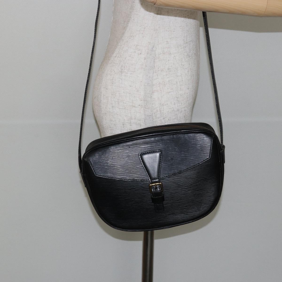 LOUIS VUITTON Epi Jeune Fille MM Shoulder Bag Black M52152 LV Auth 144505A