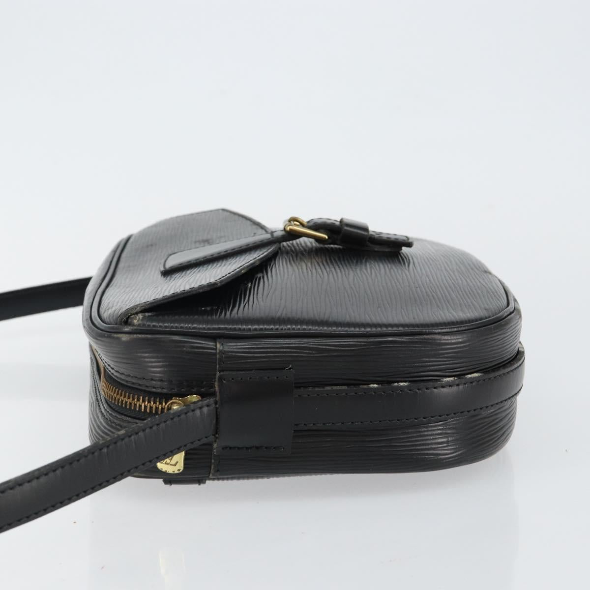 LOUIS VUITTON Epi Jeune Fille MM Shoulder Bag Black M52152 LV Auth 144505A
