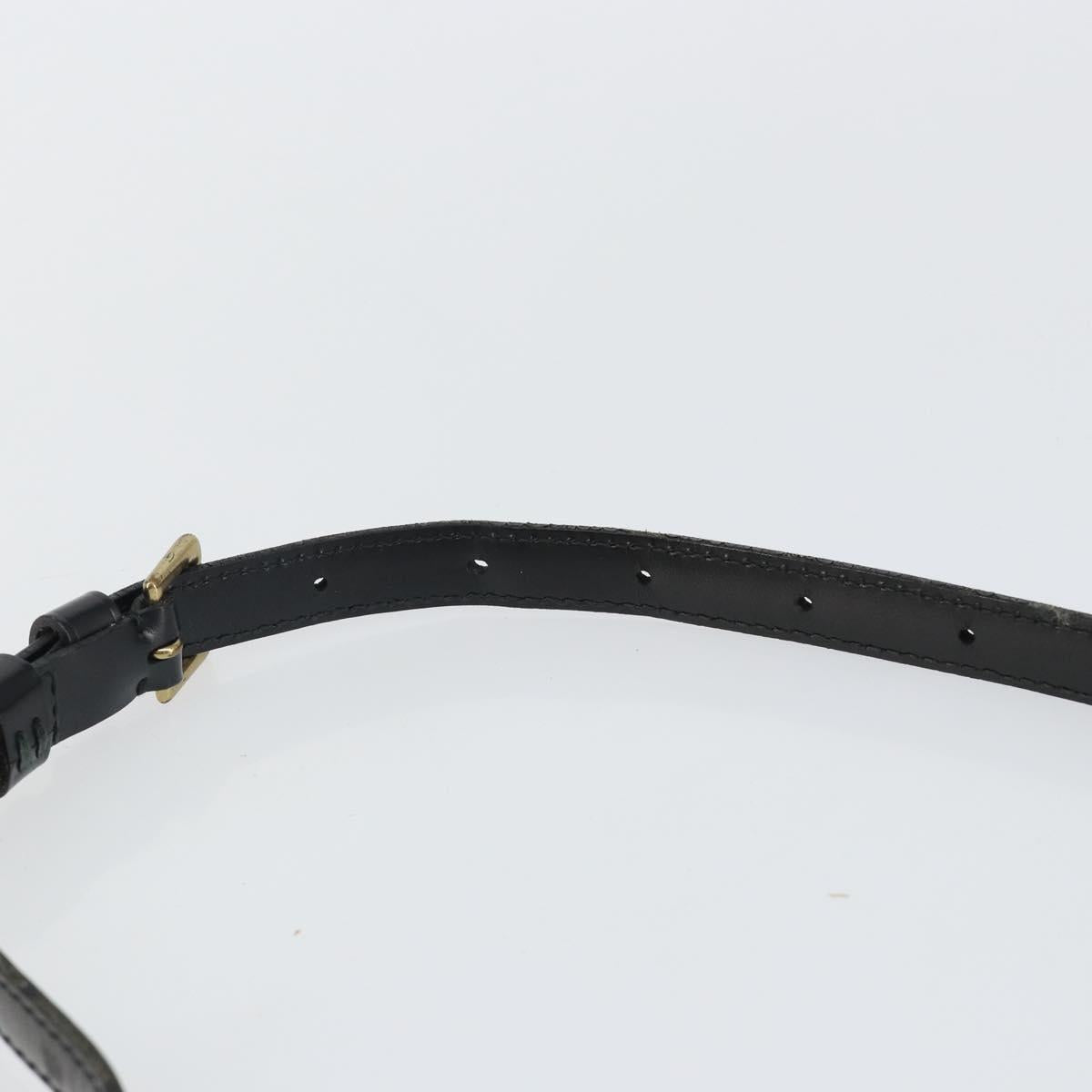 LOUIS VUITTON Epi Jeune Fille MM Shoulder Bag Black M52152 LV Auth 144505