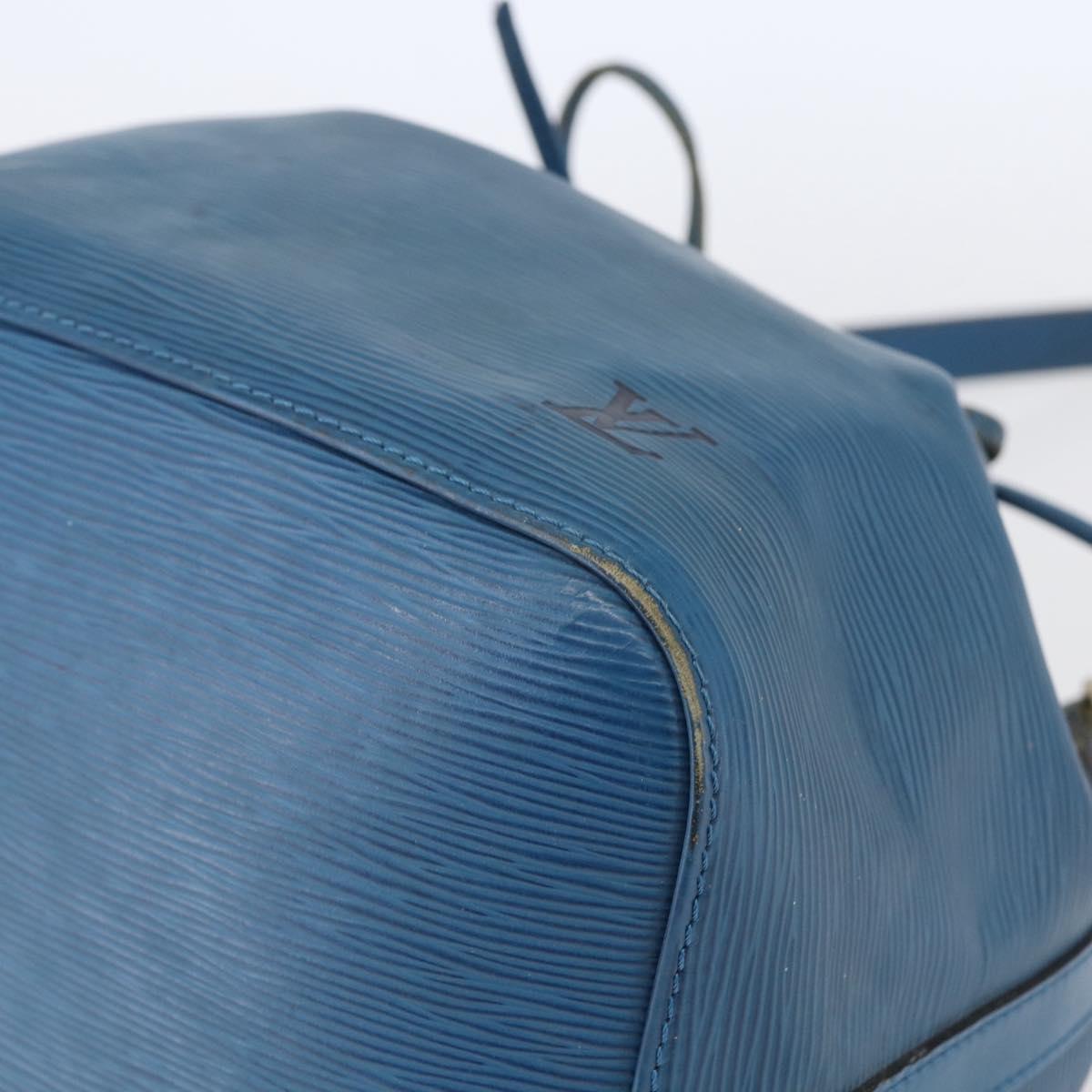 LOUIS VUITTON Epi Petit Noe Shoulder Bag Blue M44105 LV Auth 144506