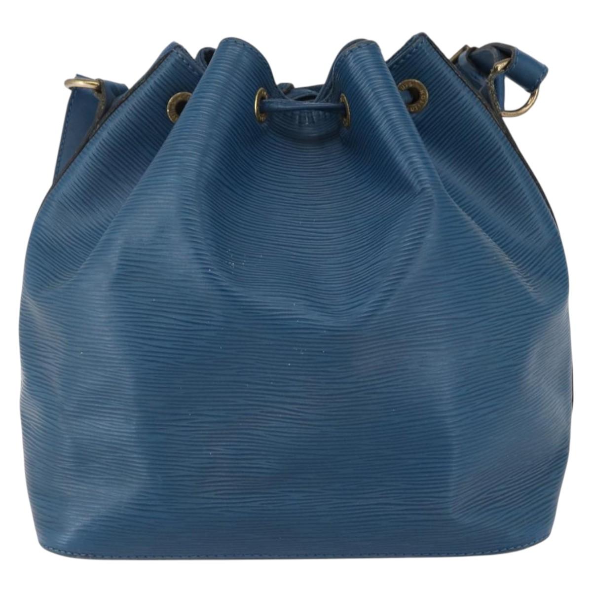 LOUIS VUITTON Epi Petit Noe Shoulder Bag Blue M44105 LV Auth 144506