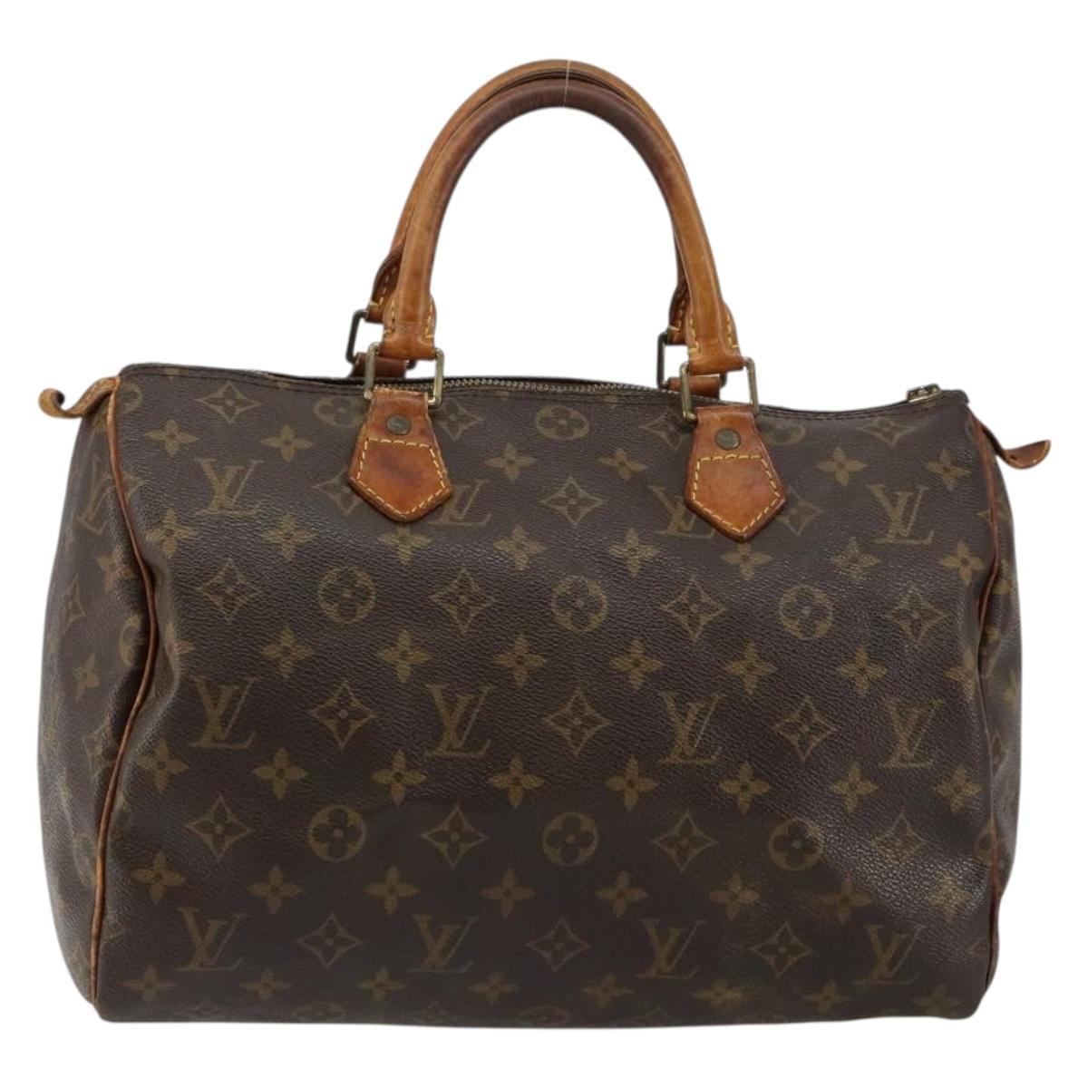 LOUIS VUITTON Monogram Speedy 30 Hand Bag M41526 LV Auth 144509