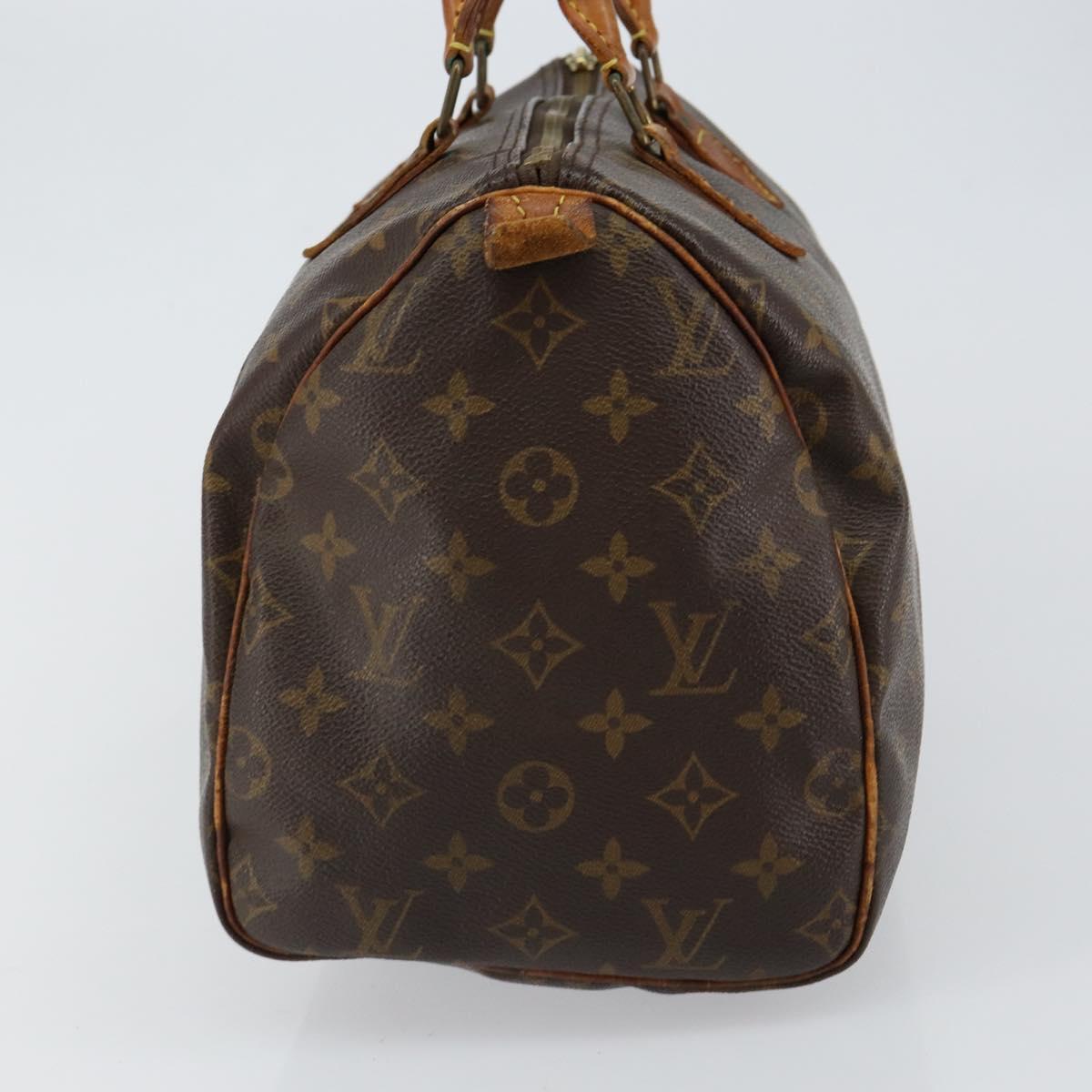 LOUIS VUITTON Monogram Speedy 30 Hand Bag M41526 LV Auth 144509