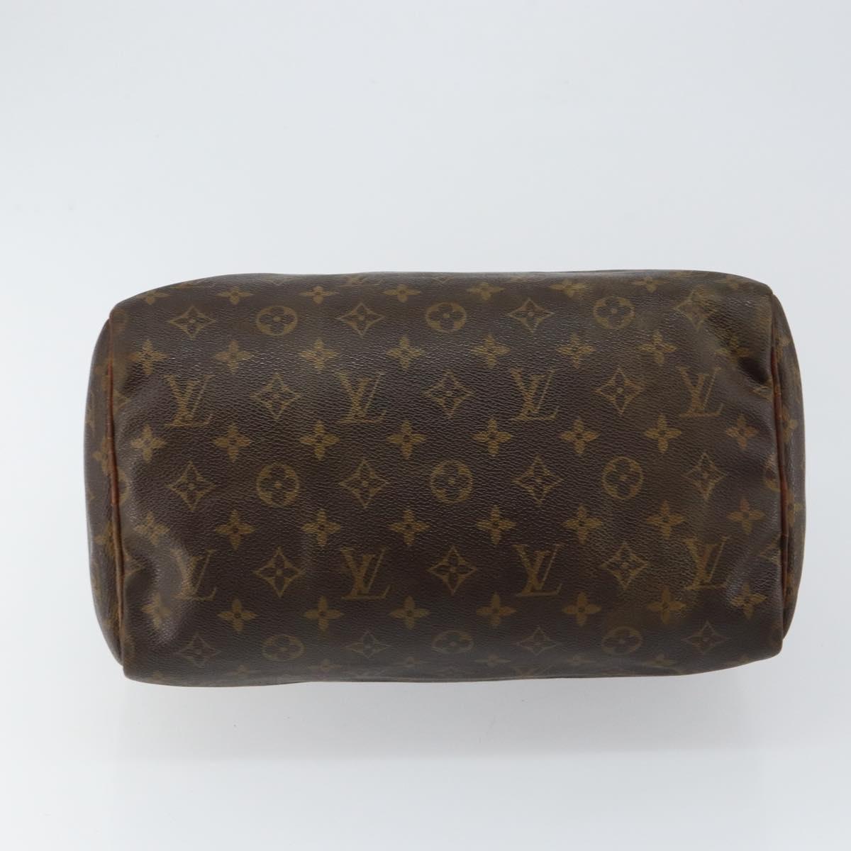 LOUIS VUITTON Monogram Speedy 30 Hand Bag M41526 LV Auth 144509